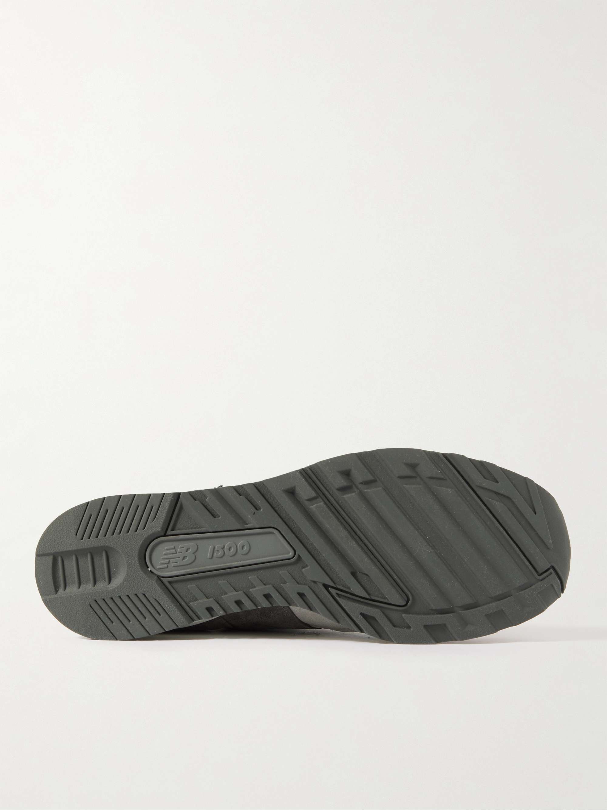 NEW BALANCE + Beams + Paperboy MIUK 1500 Leather, Mesh and Suede Sneakers