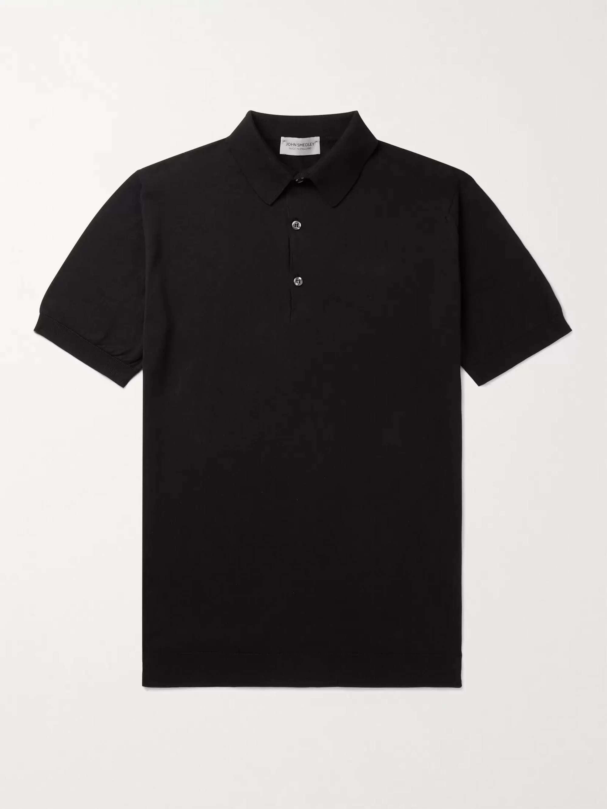 JOHN SMEDLEY Adrian Slim-Fit Sea Island Cotton Polo Shirt