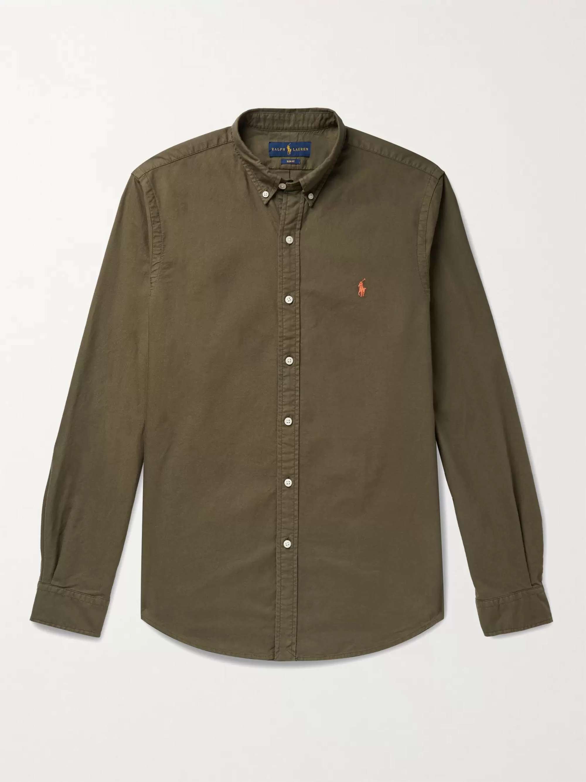 Ralph lauren green oxford Clearance