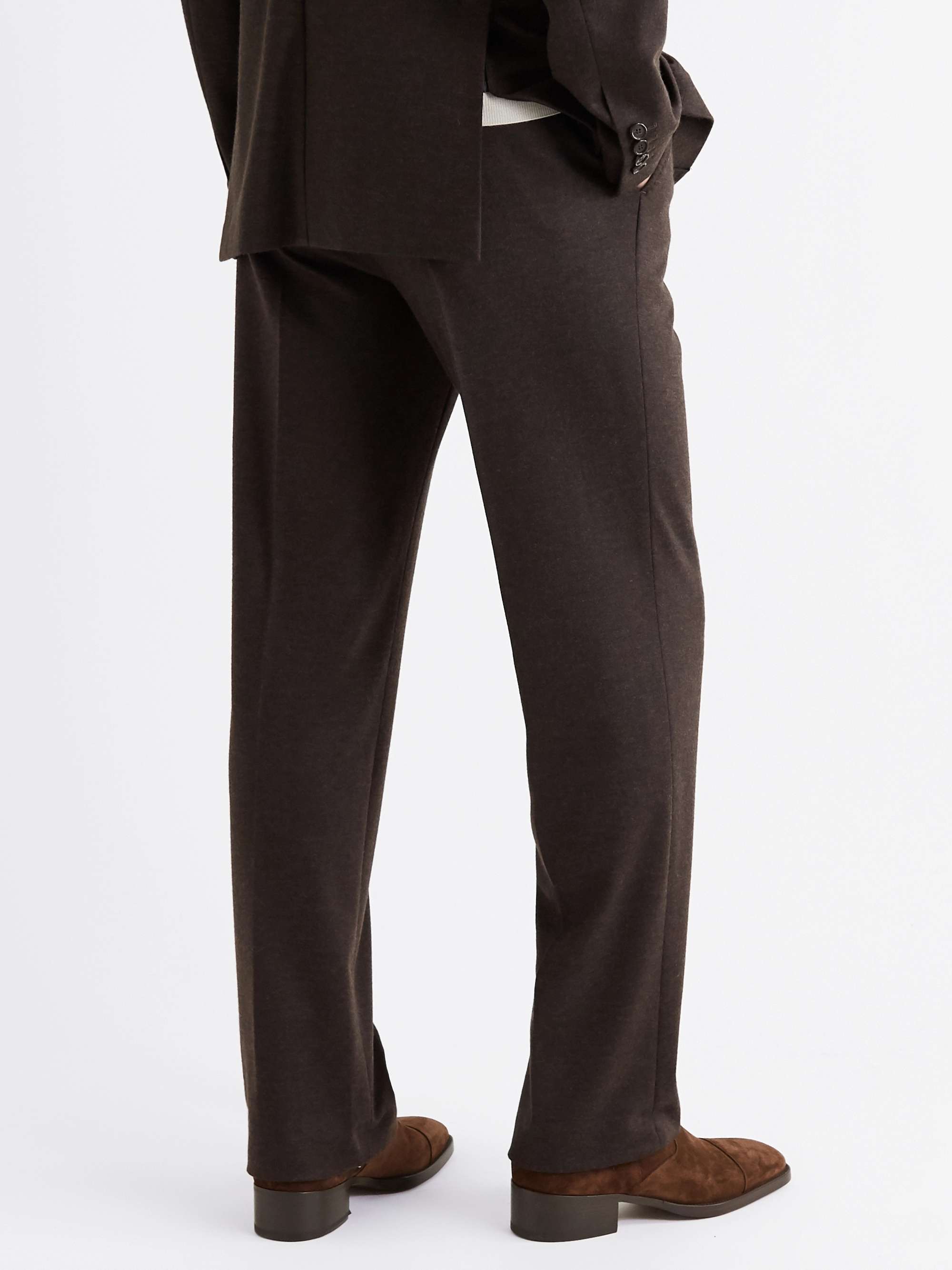 BRIONI Virgin Wool and Cashmere-Blend Suit Trousers