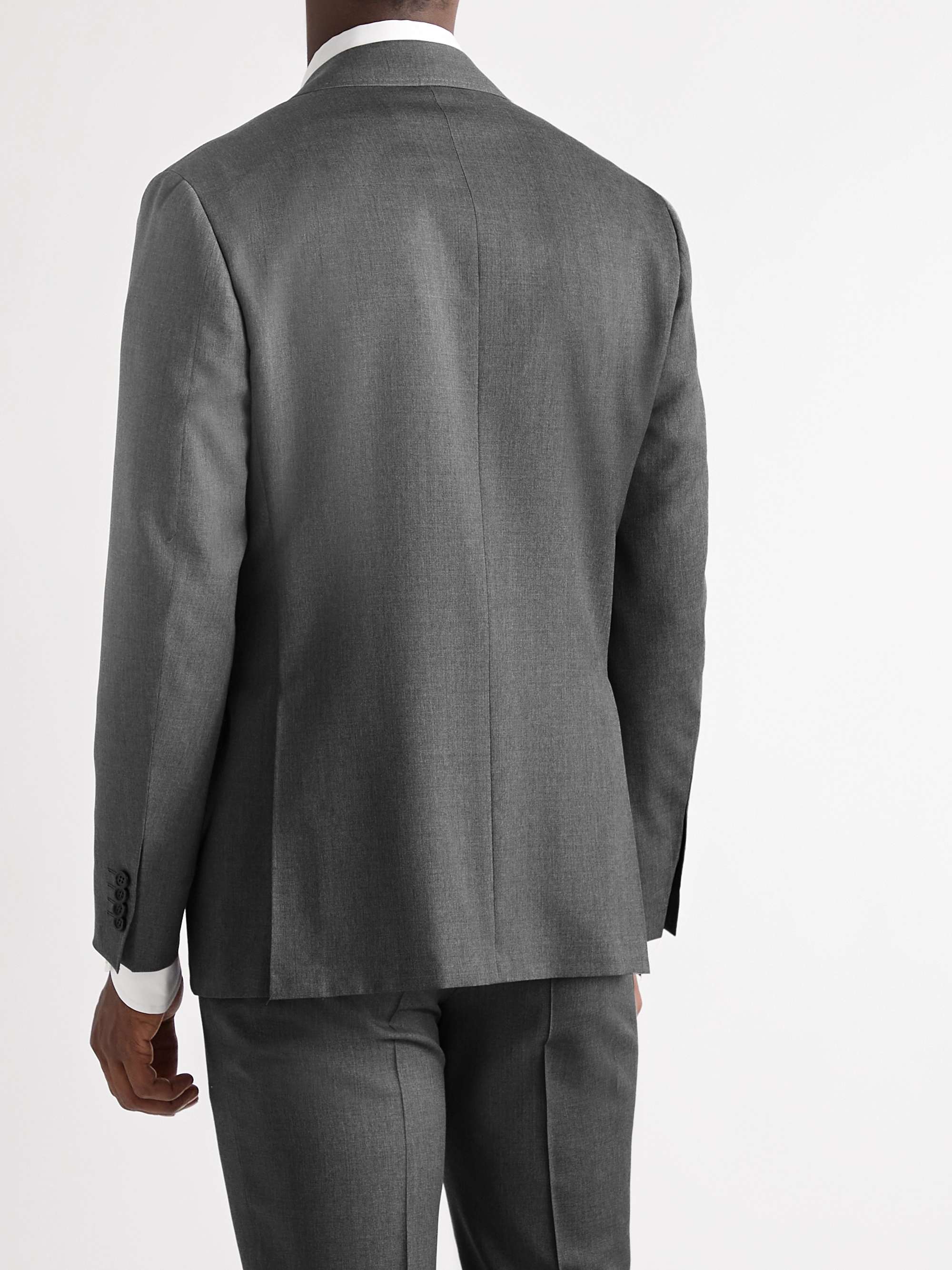 CANALI Kei Slim-Fit Unstructured Wool Suit Jacket