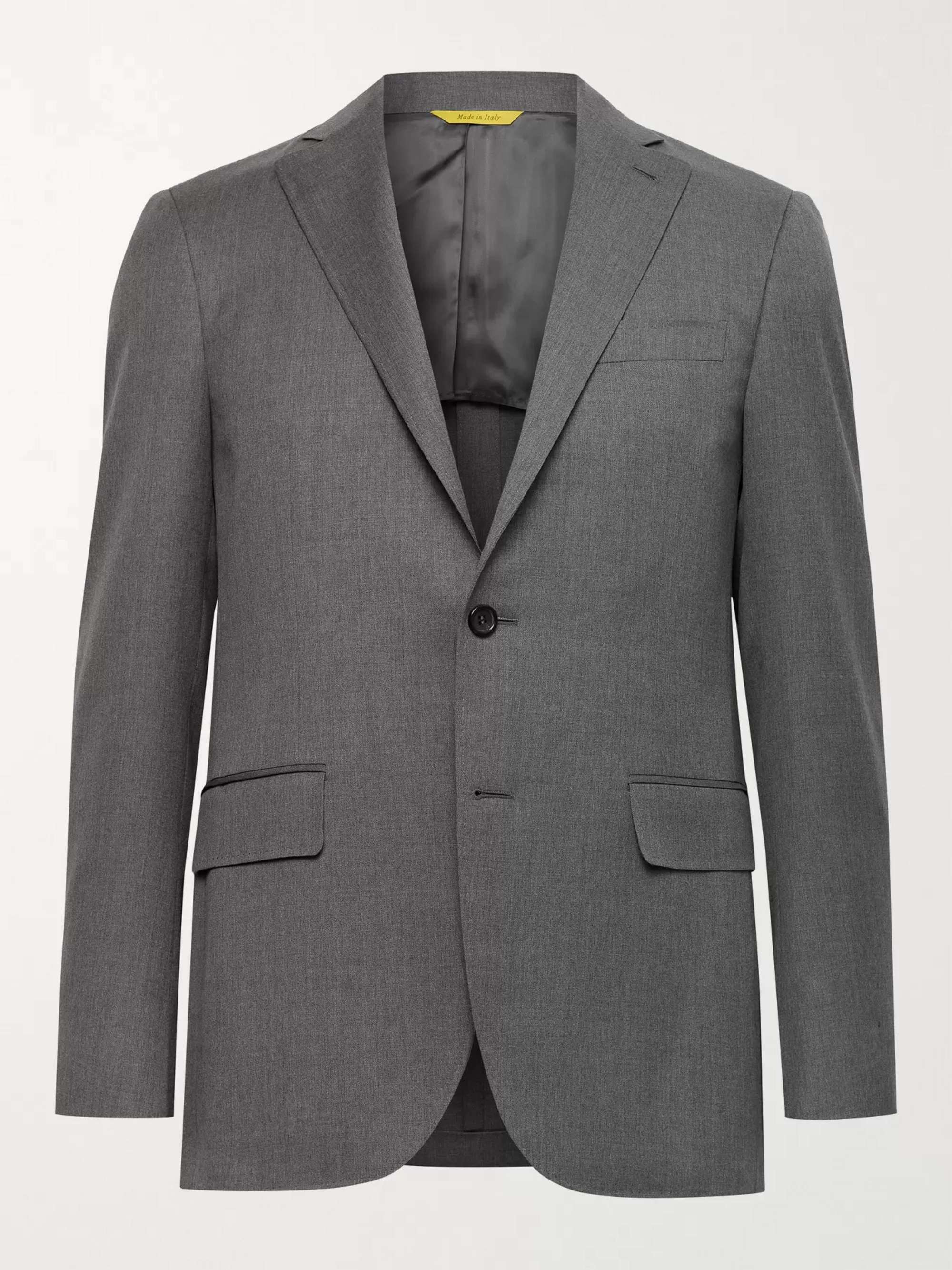 CANALI Kei Slim-Fit Unstructured Wool Suit Jacket