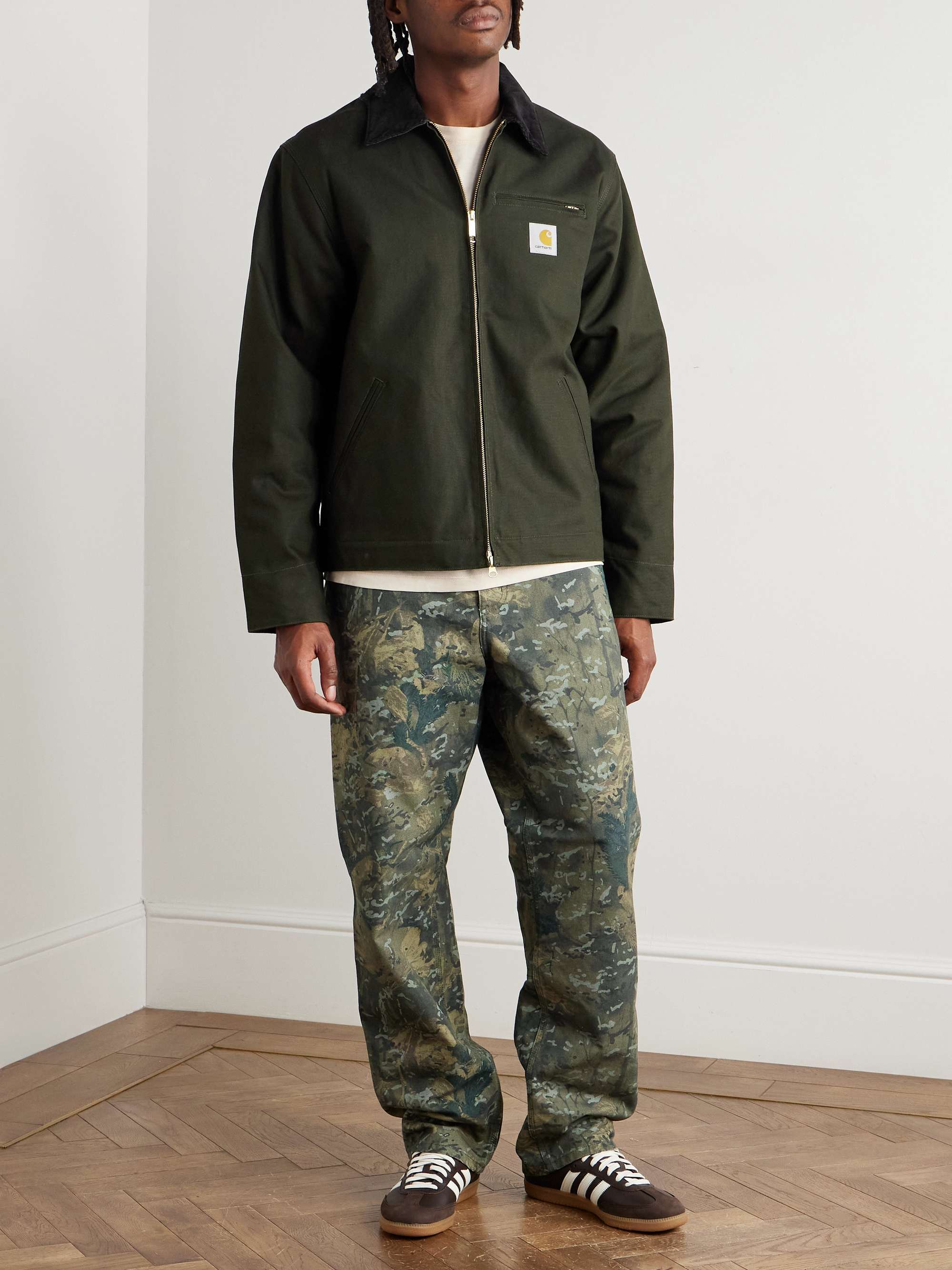 CARHARTT WIP Single Knee Straight-Leg Organic Cotton-Canvas Trousers