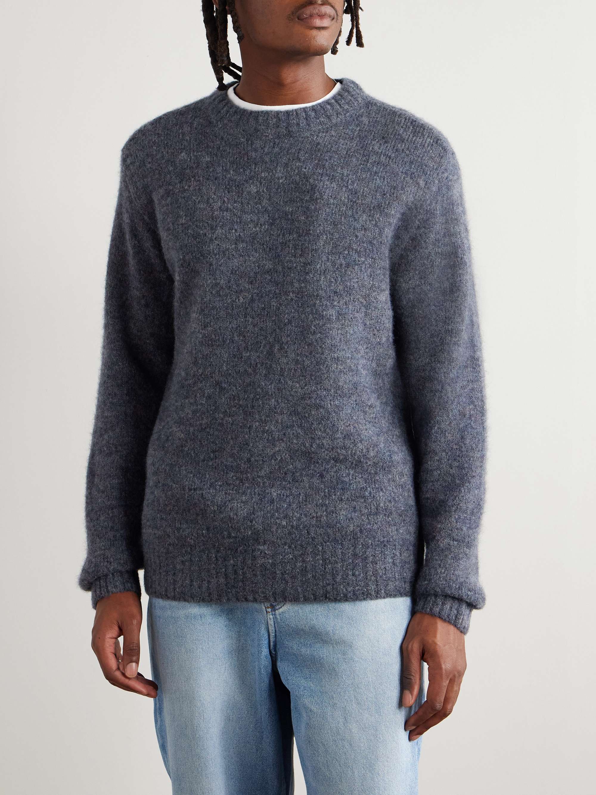 A.P.C. Lucas Brushed Knitted Sweater