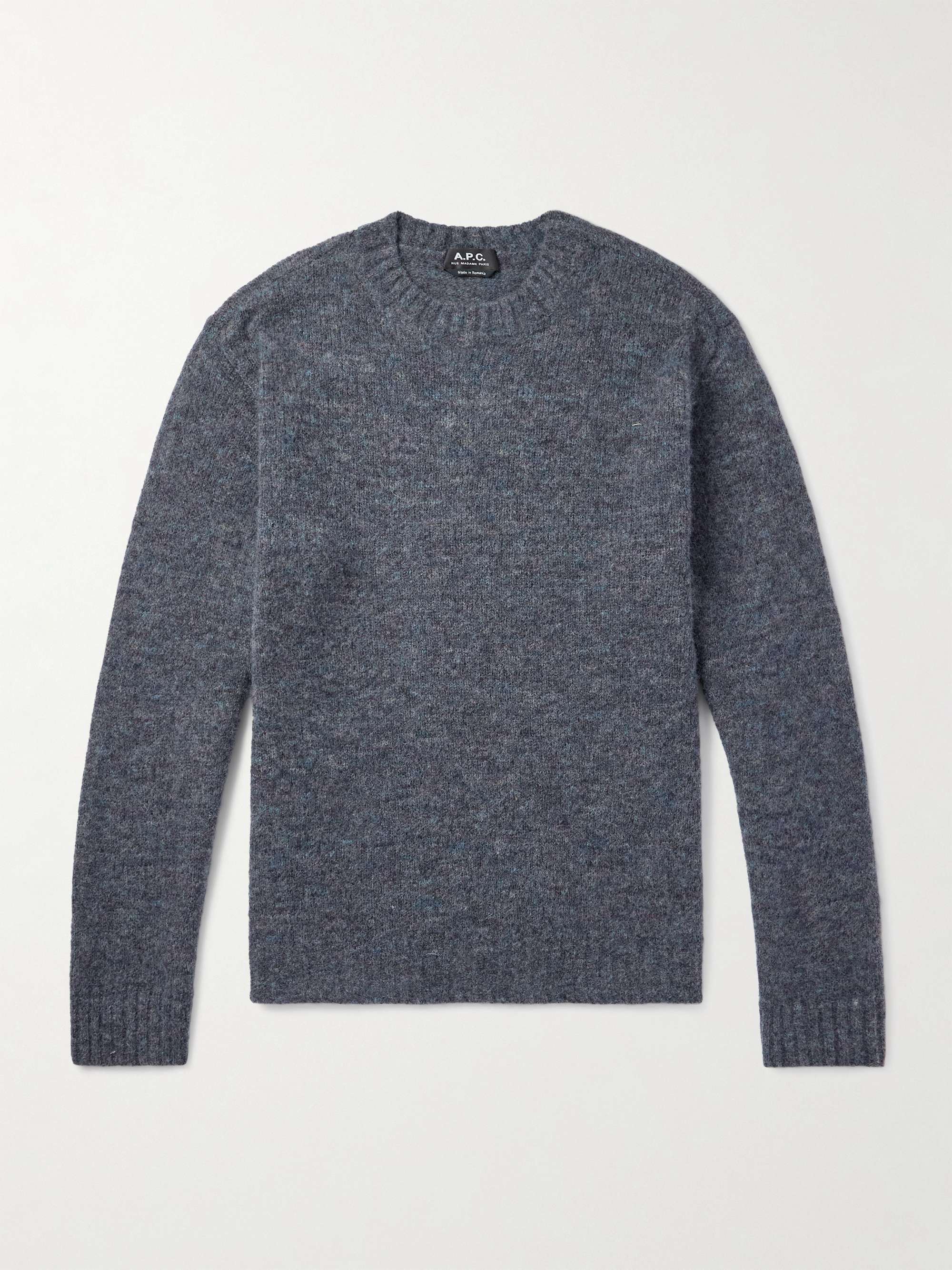 A.P.C. Lucas Brushed Knitted Sweater