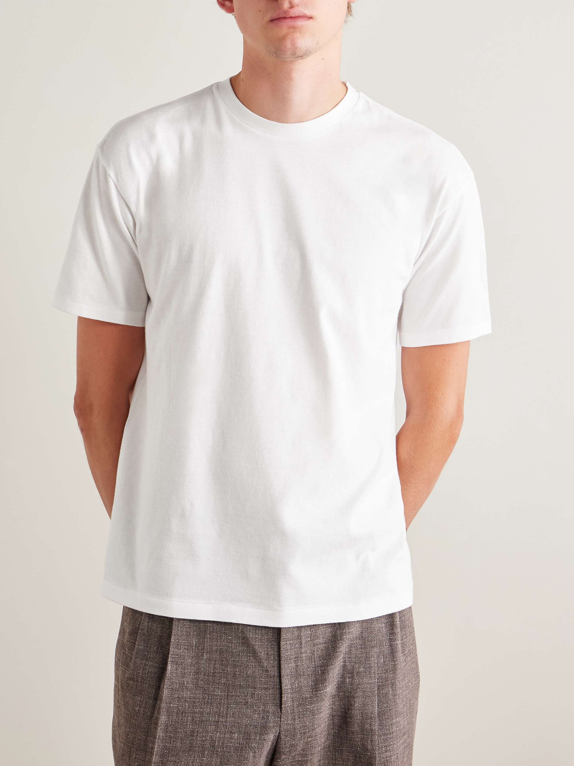 AURALEE Cotton-Jersey T-Shirt