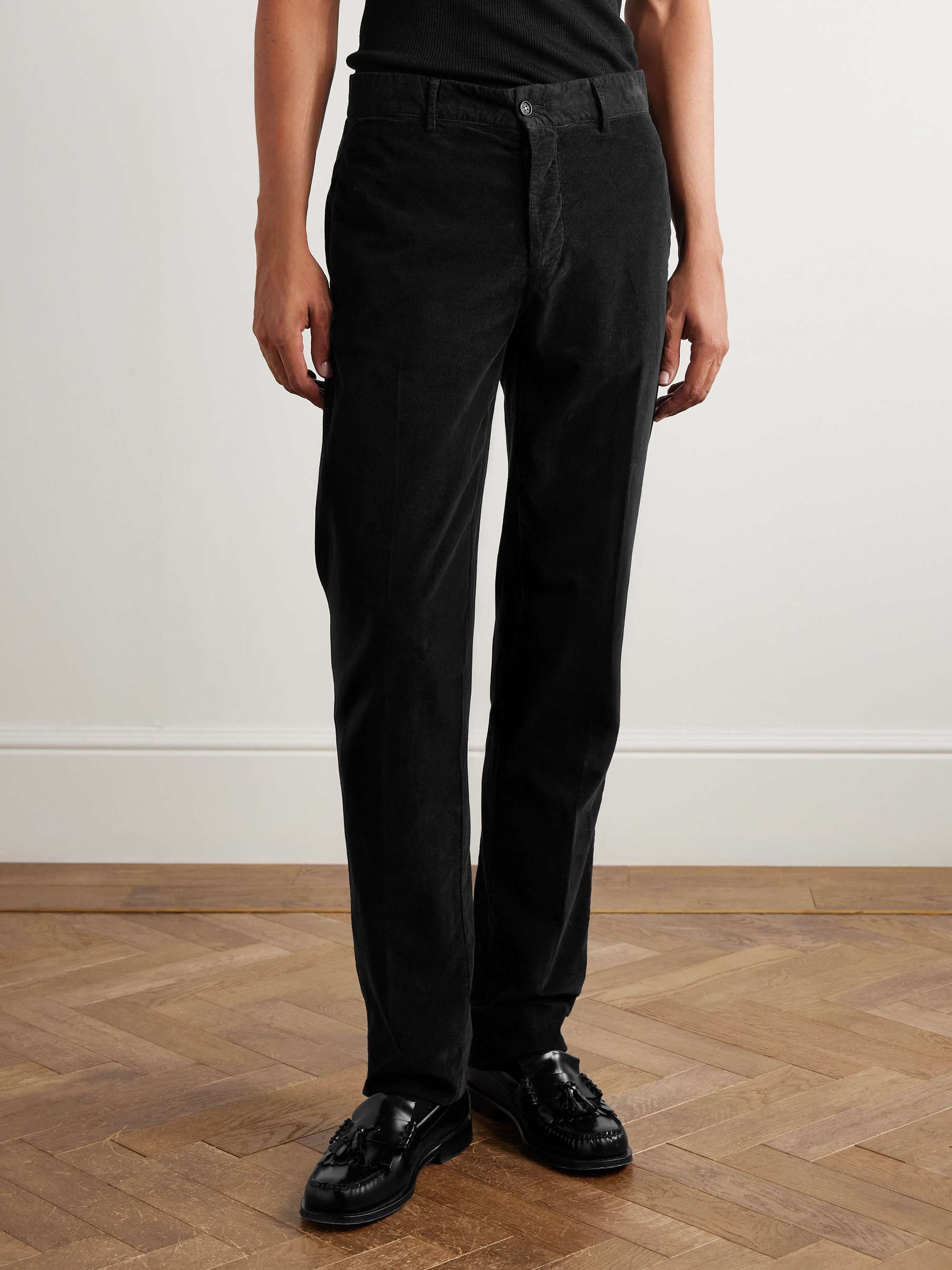 MASSIMO ALBA Straight-Leg Cotton-Corduroy Trousers