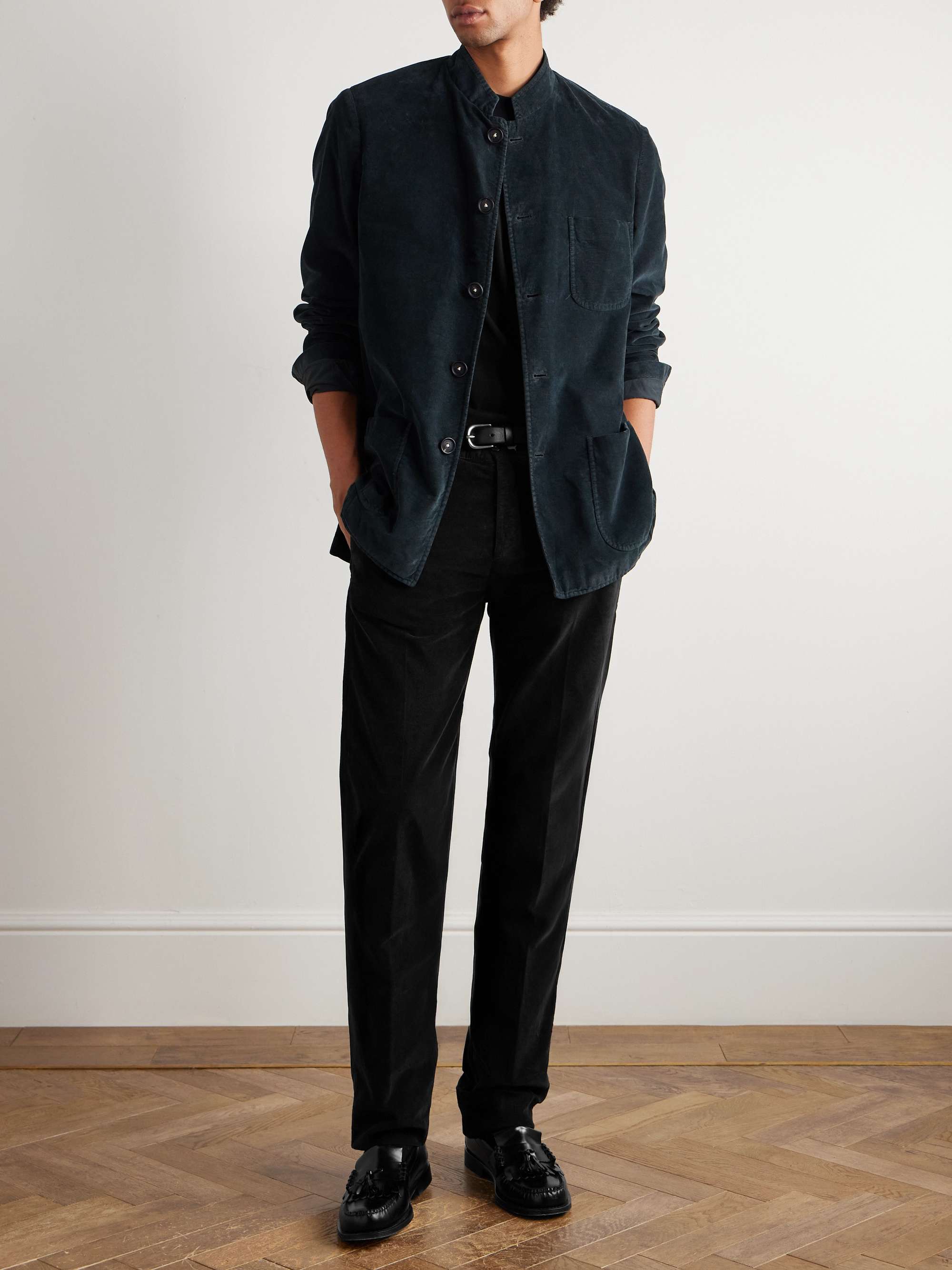 MASSIMO ALBA Straight-Leg Cotton-Corduroy Trousers
