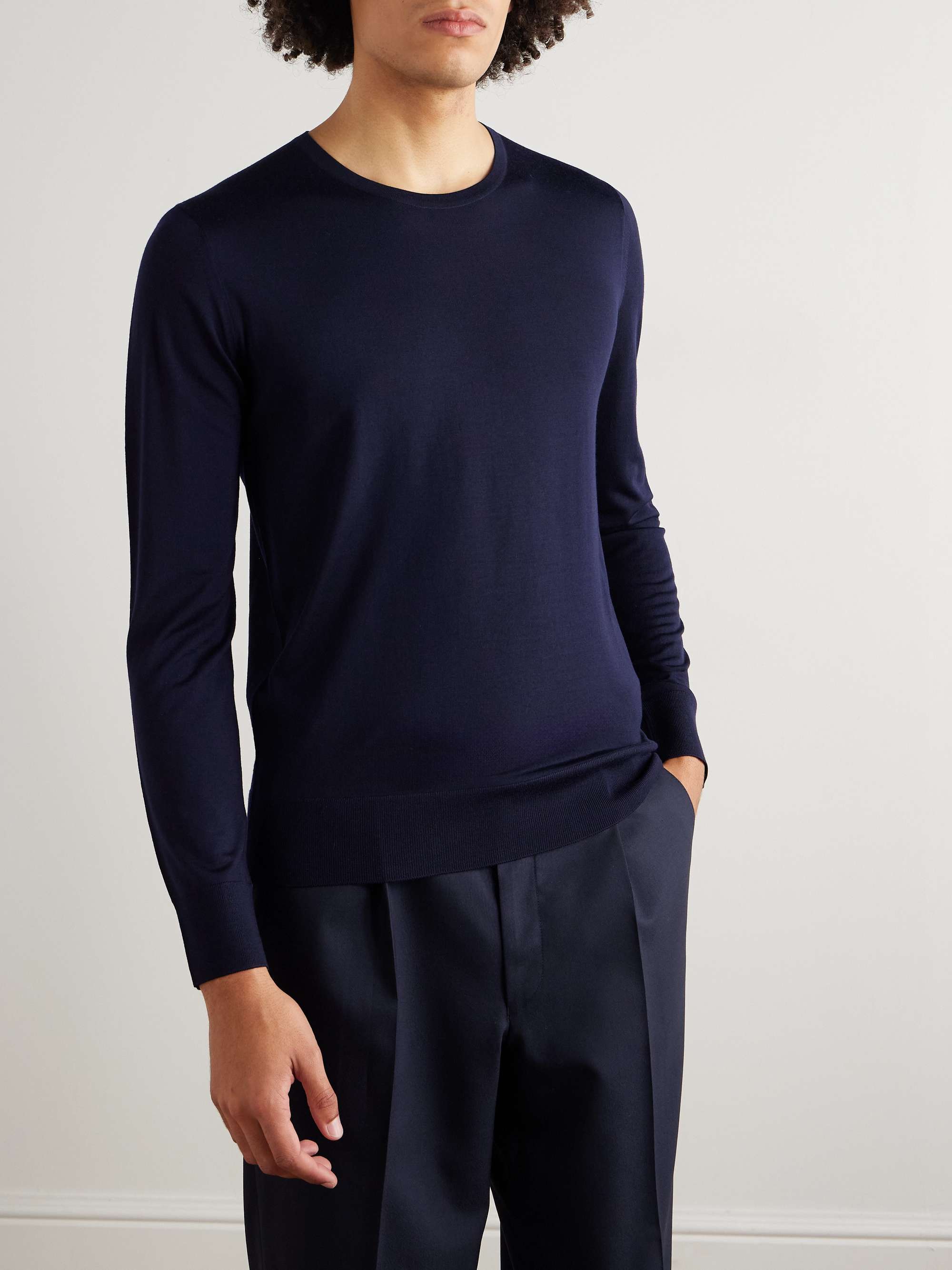 LORO PIANA كنزة من الصوف البكر ®Wish