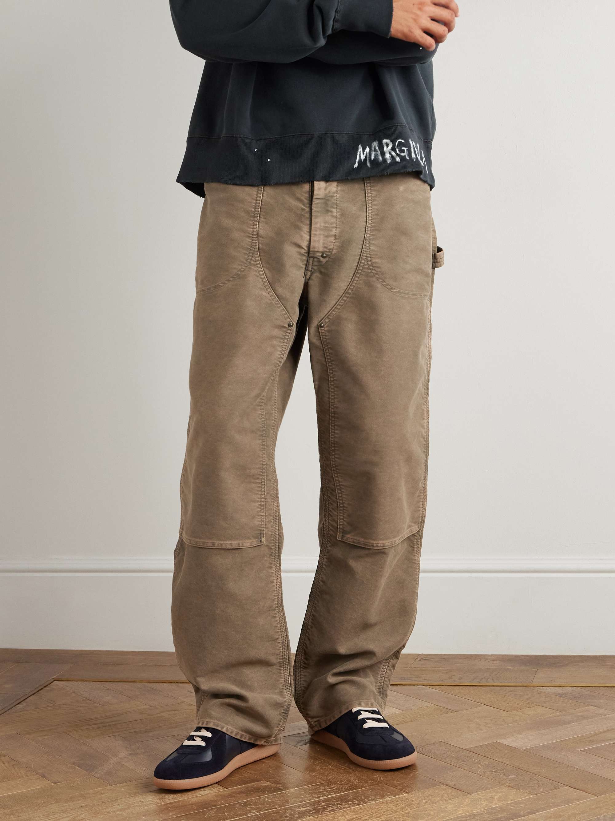 MAISON MARGIELA Replica Leather and Suede Sneakers