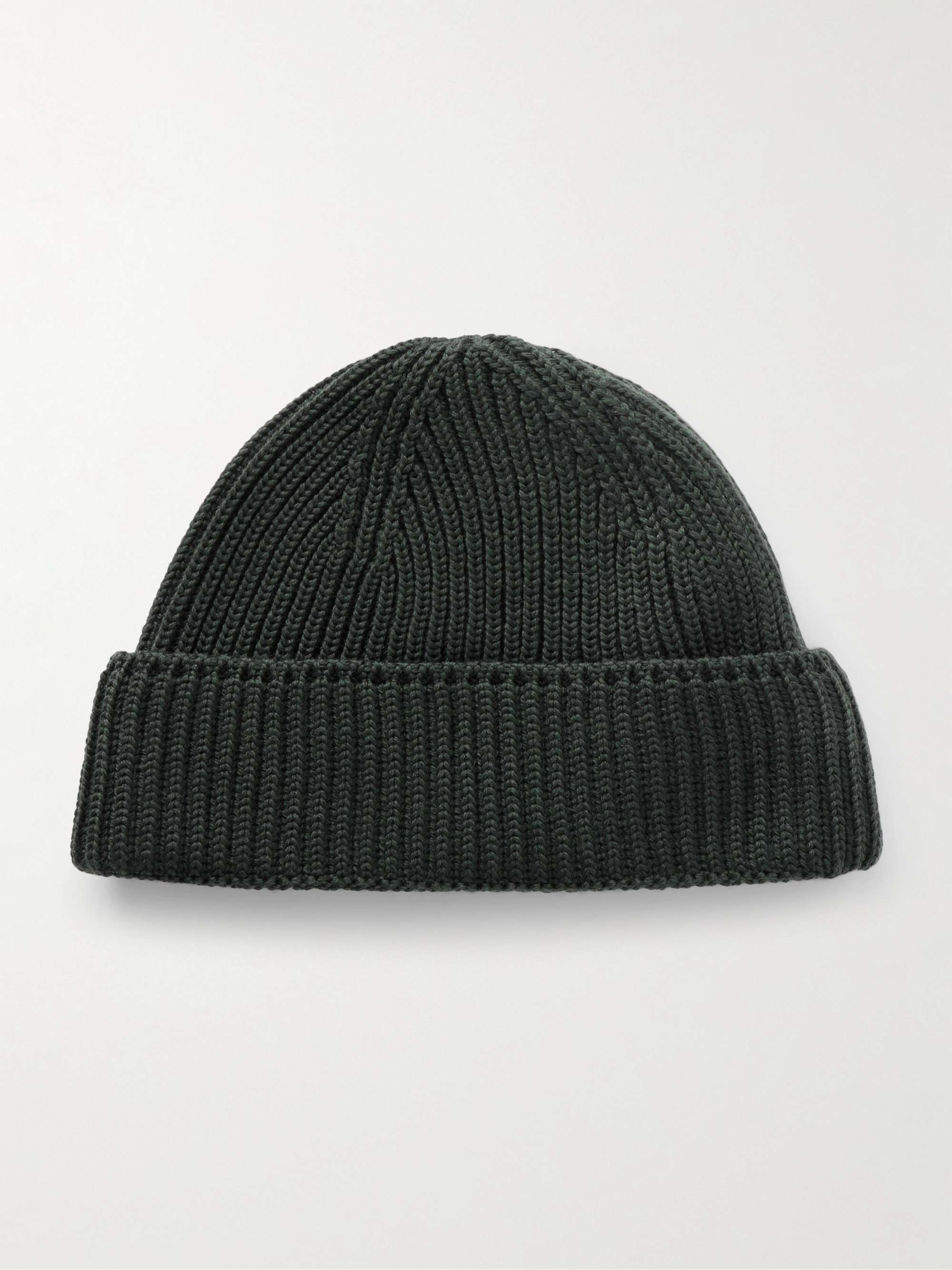 S.N.S. HERNING Fender Ribbed Virgin Wool Beanie