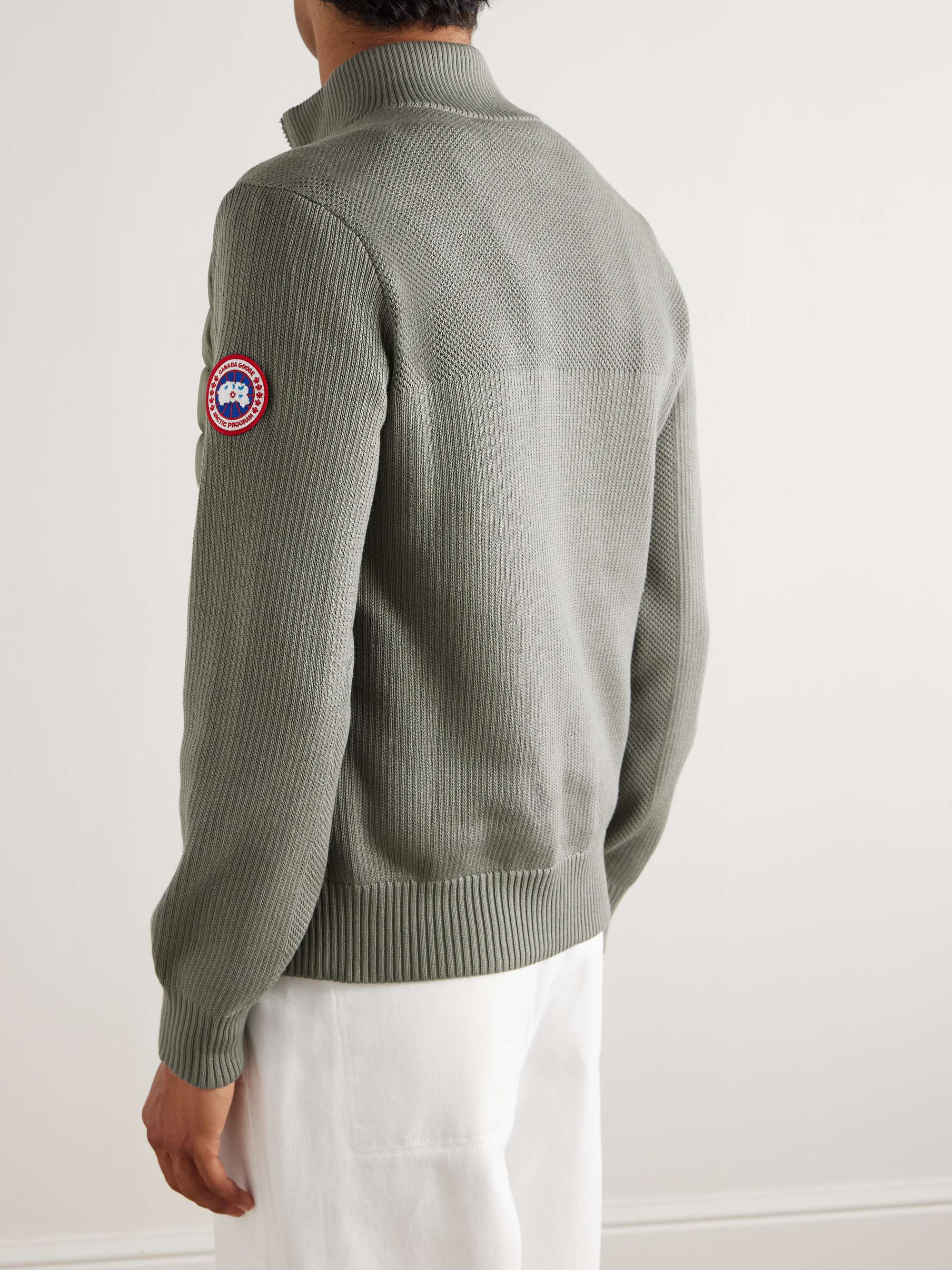 CANADA GOOSE HyBridge Slim-Fit Quilted Down Shell and Merino Wool Jacket