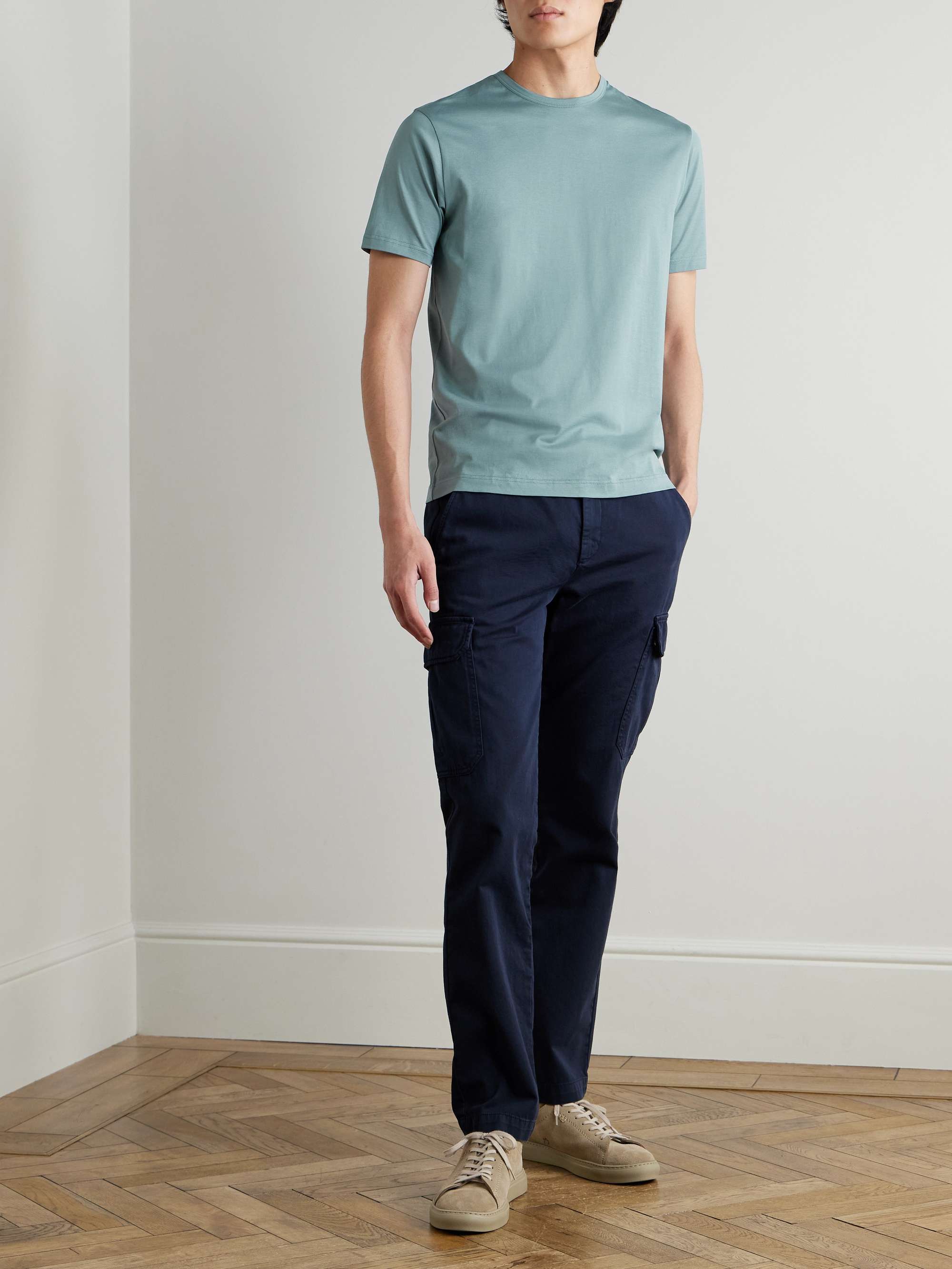 SUNSPEL Supima Cotton-Jersey T-Shirt