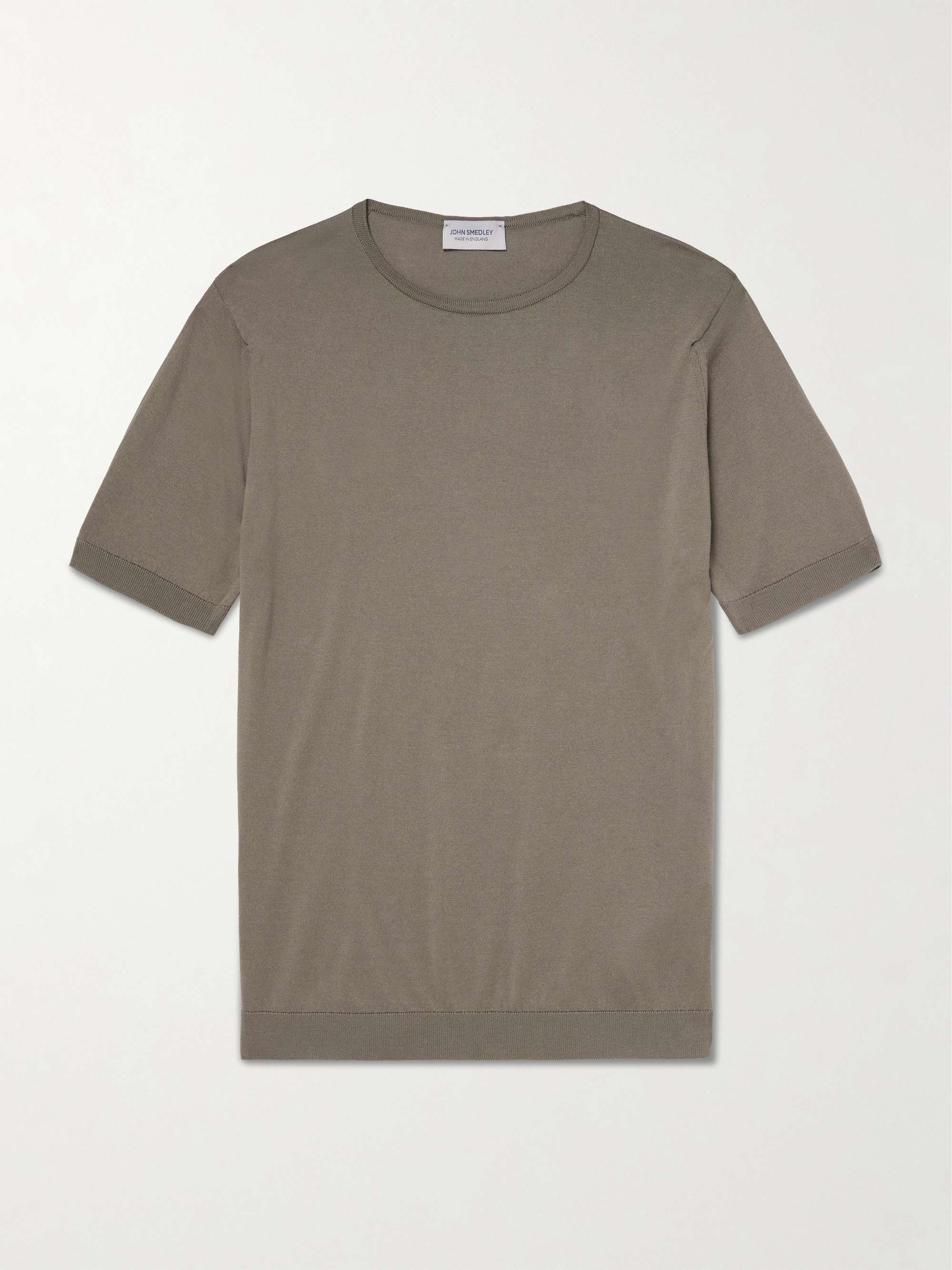 JOHN SMEDLEY Belden Slim-Fit Sea Island Cotton T-Shirt