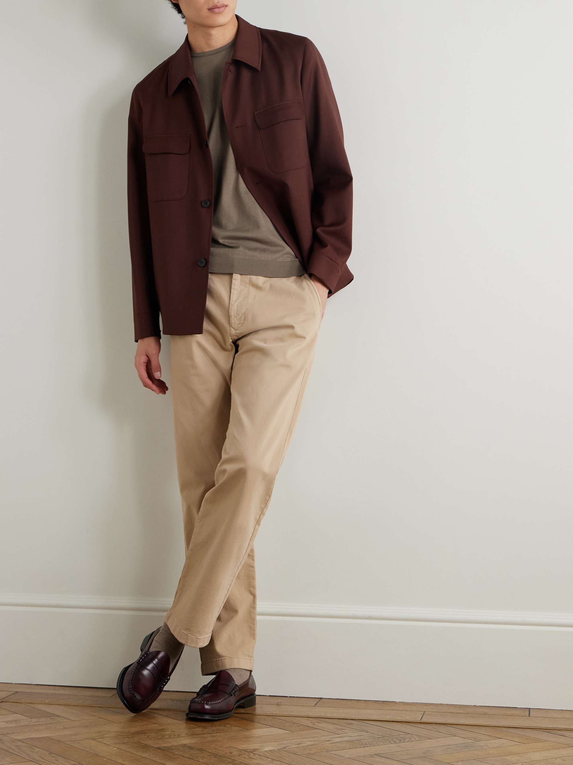 JOHN SMEDLEY Belden Slim-Fit Sea Island Cotton T-Shirt