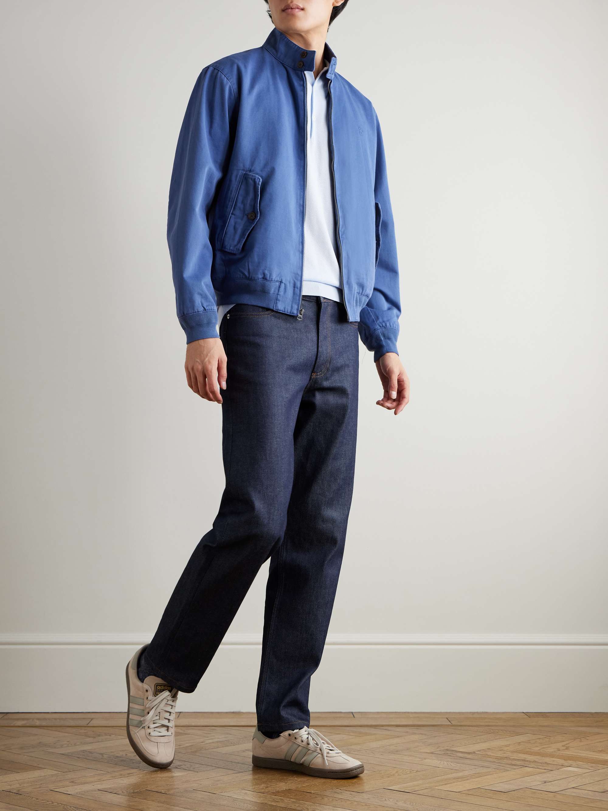 JOHN SMEDLEY Roth Slim-Fit Sea Island Cotton-Piqué Polo Shirt