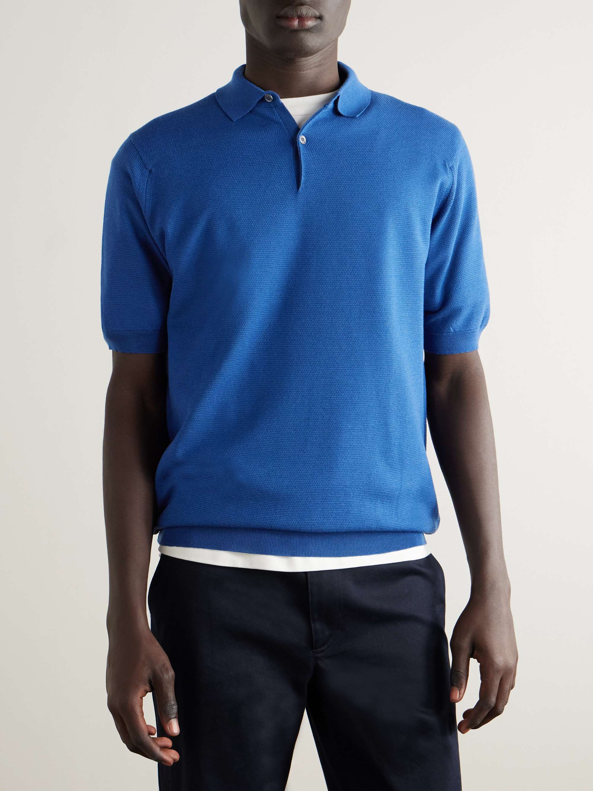 JOHN SMEDLEY كنزة بولو من الصوف