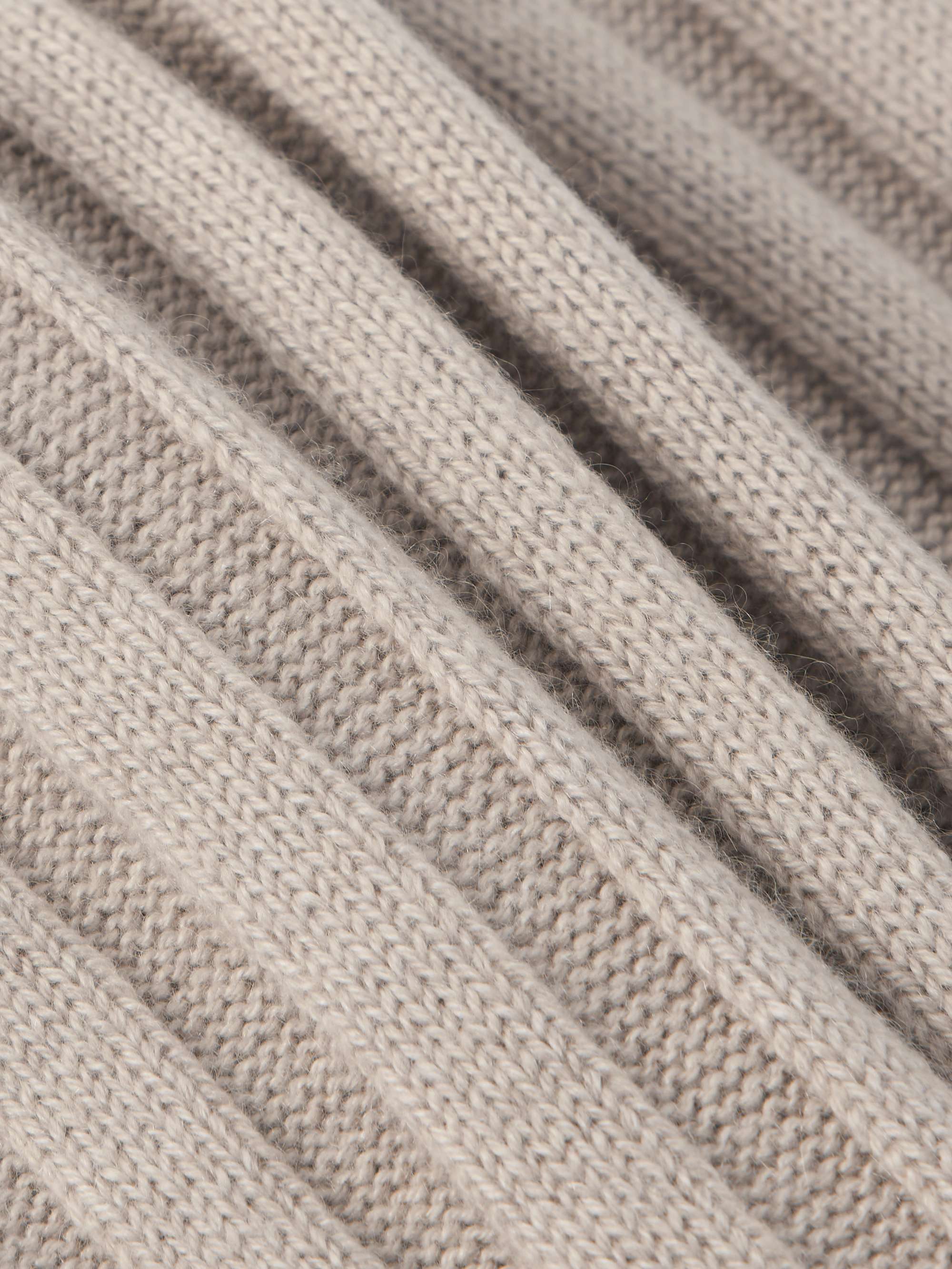 BRUNELLO CUCINELLI Ribbed Cashmere Scarf