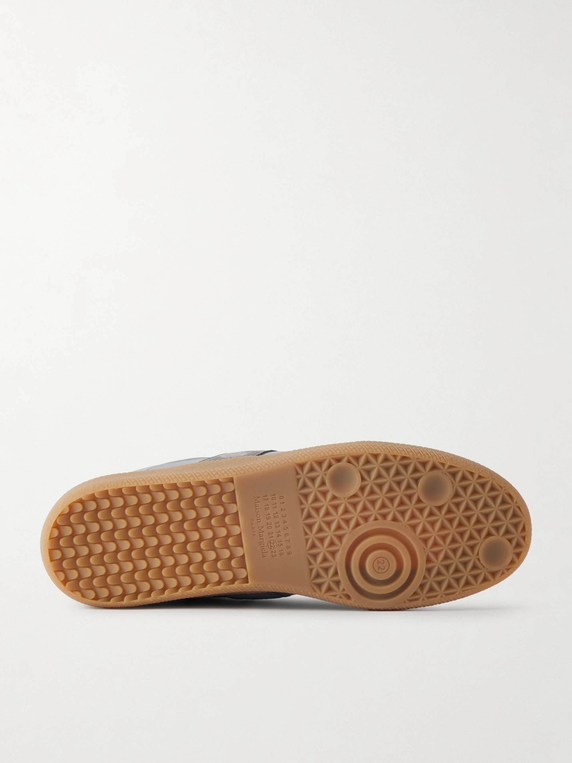 MAISON MARGIELA Replica Leather and Suede Sneakers