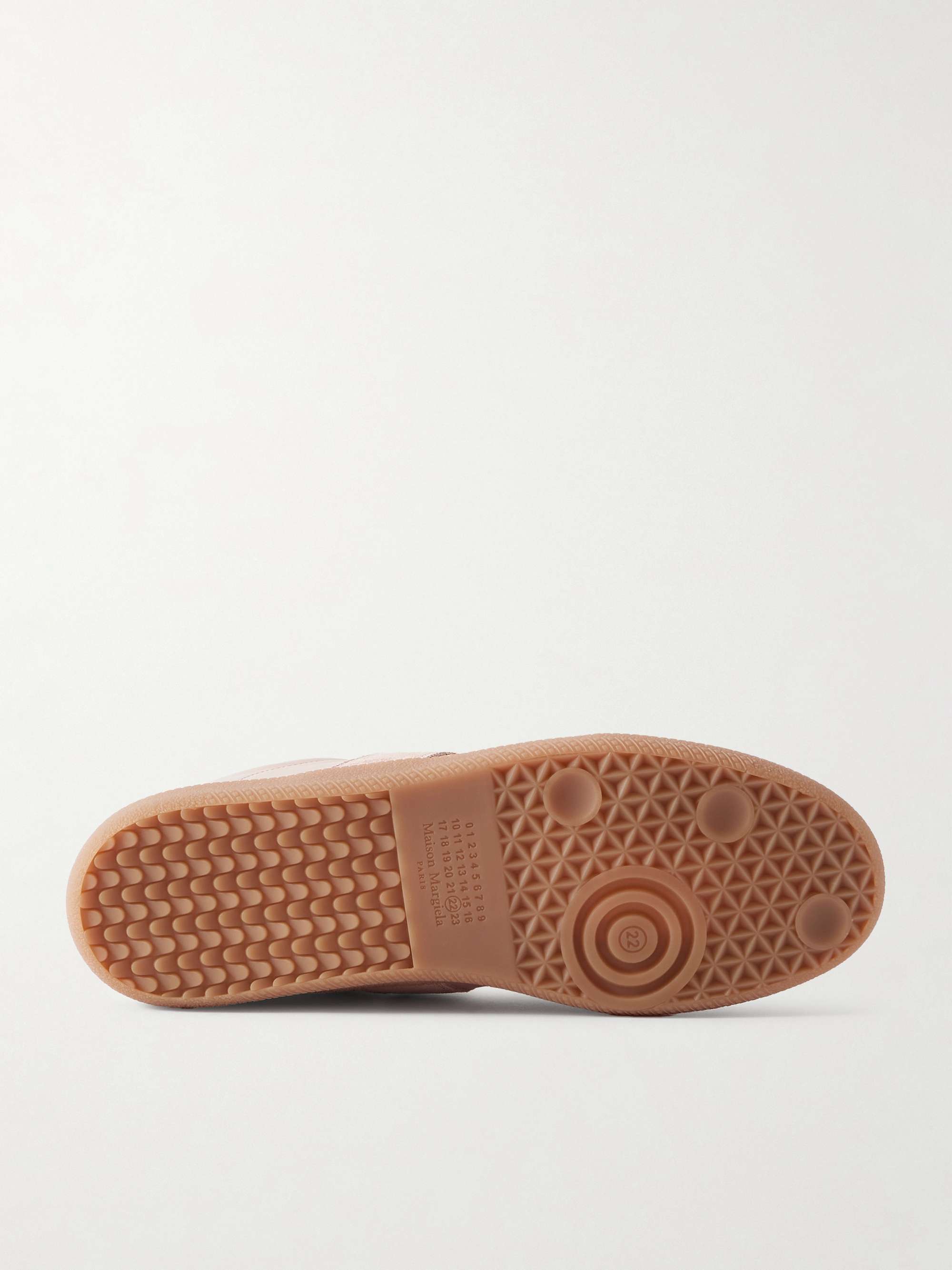 MAISON MARGIELA Replica Leather and Suede Sneakers