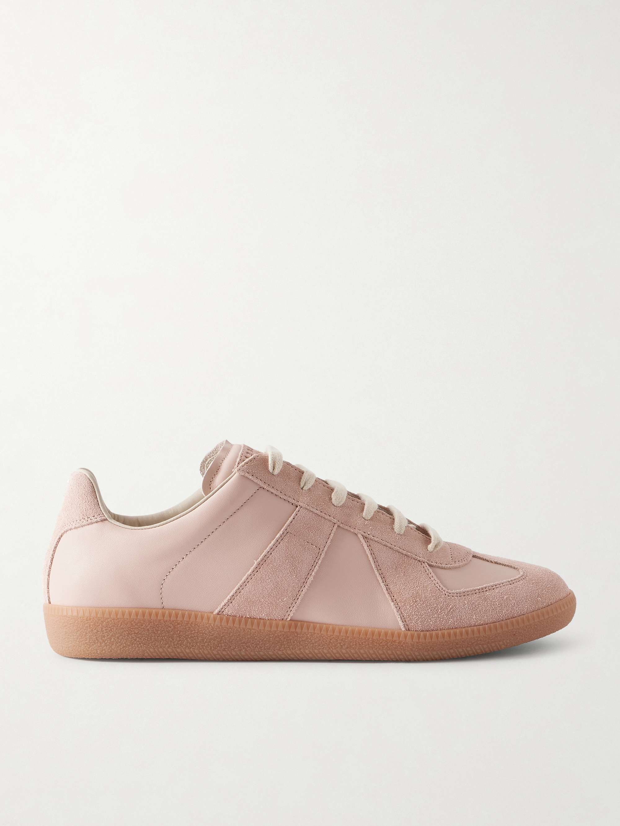 MAISON MARGIELA Replica Leather and Suede Sneakers