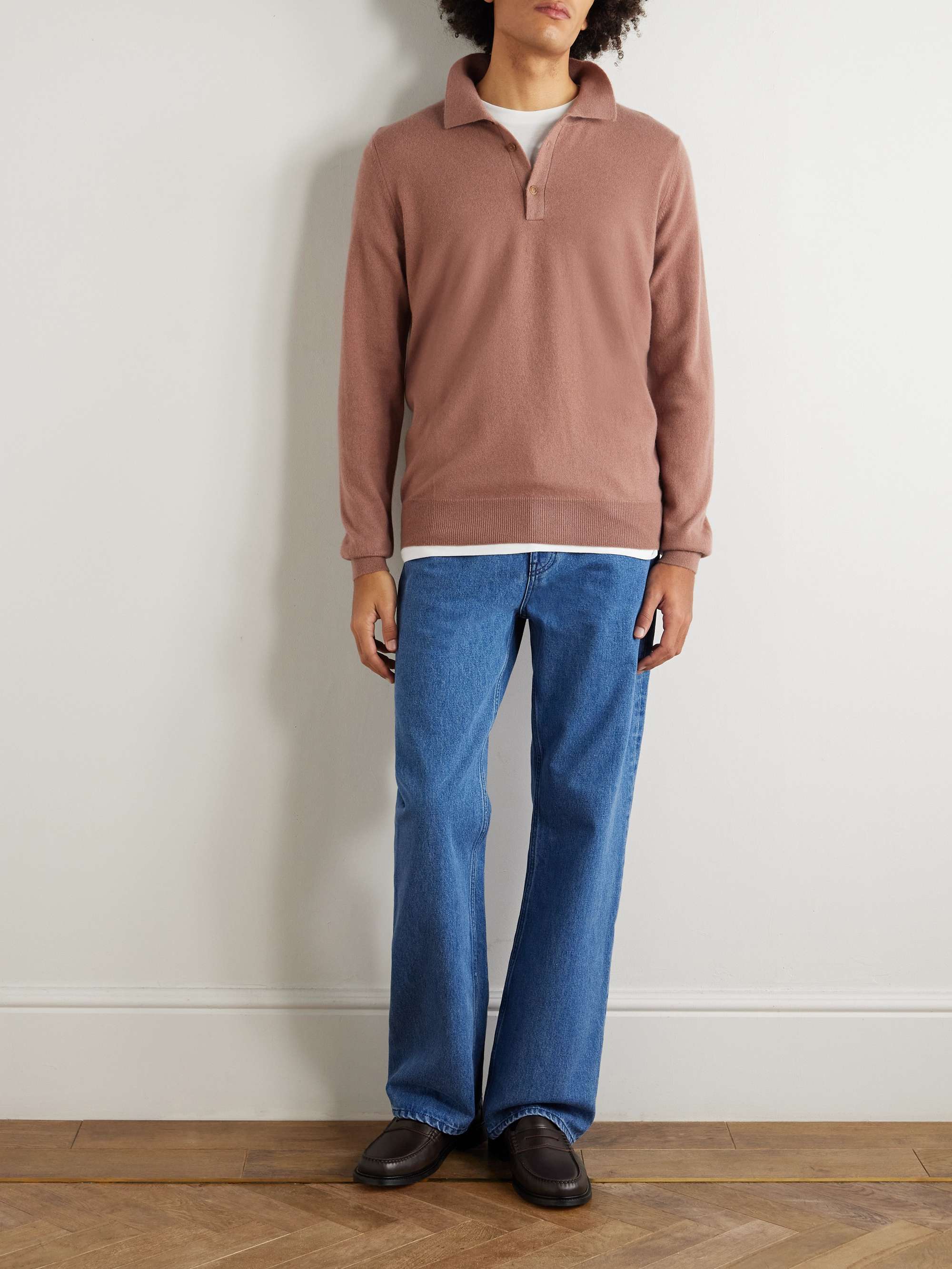 GHIAIA CASHMERE Cashmere Polo Shirt