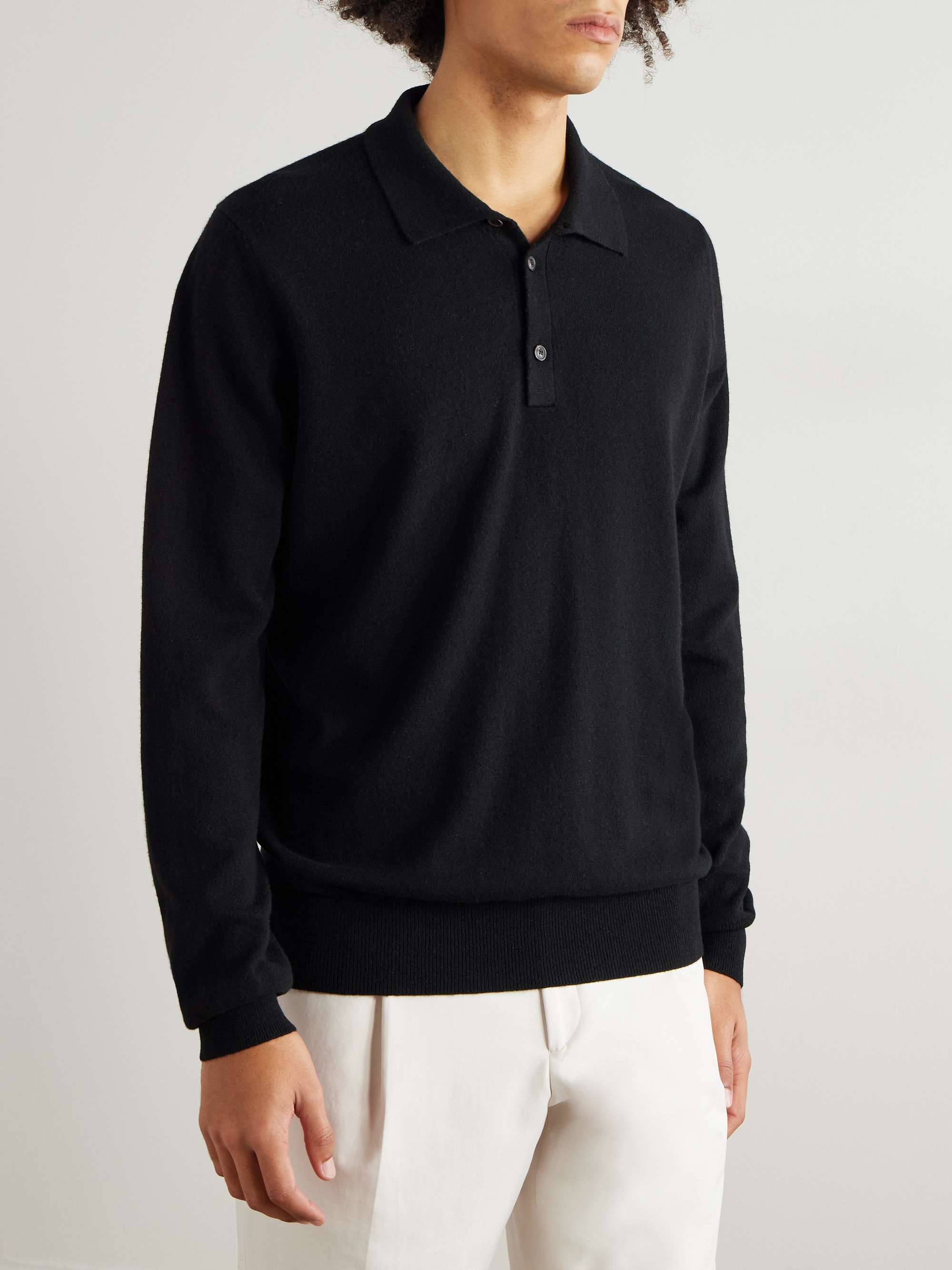 GHIAIA CASHMERE Cashmere Polo Shirt