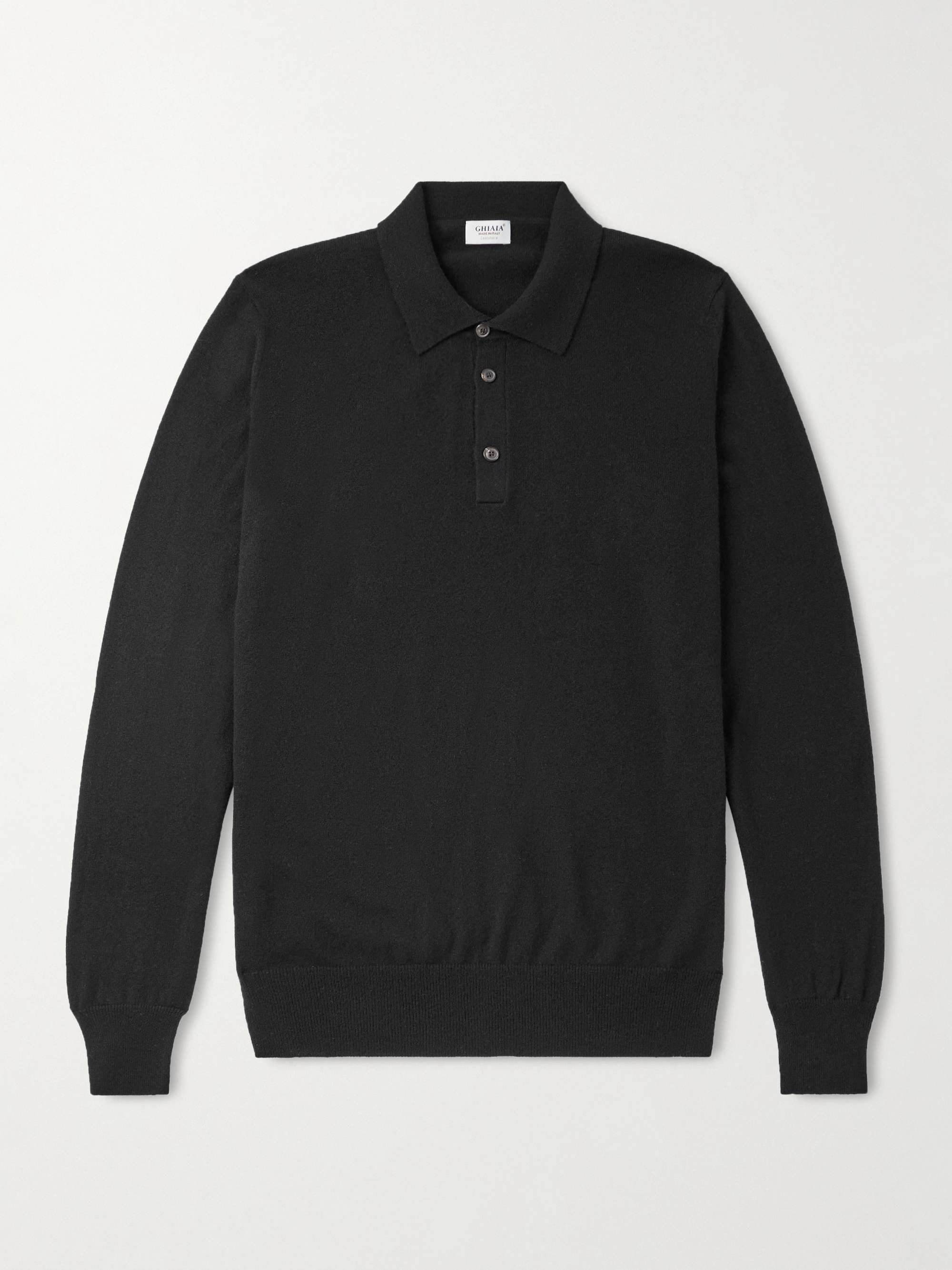 GHIAIA CASHMERE Cashmere Polo Shirt