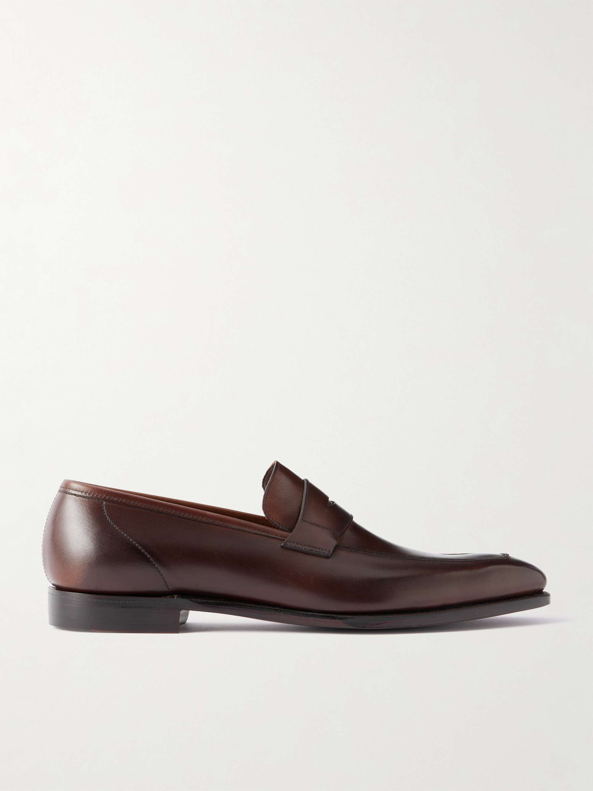 GEORGE CLEVERLEY George Full-Grain Leather Penny Loafers