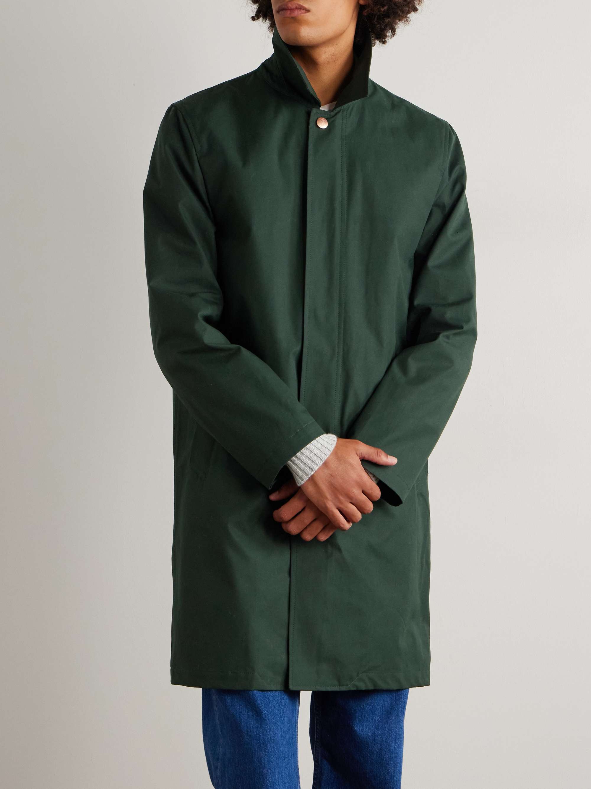 PRIVATE WHITE V.C. معطف للمطر Ventile من القطن