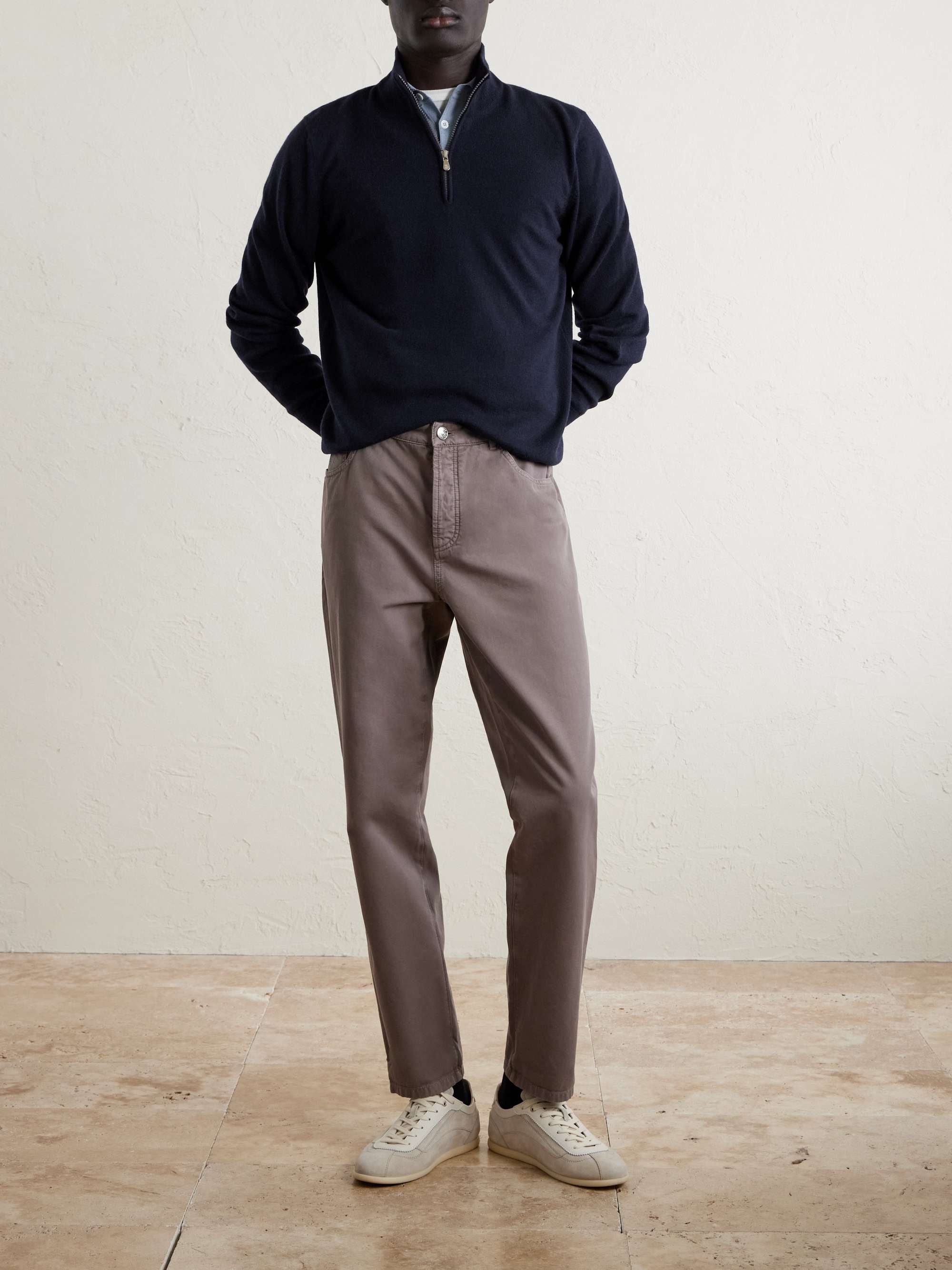 BRUNELLO CUCINELLI Cashmere Half-Zip Sweater