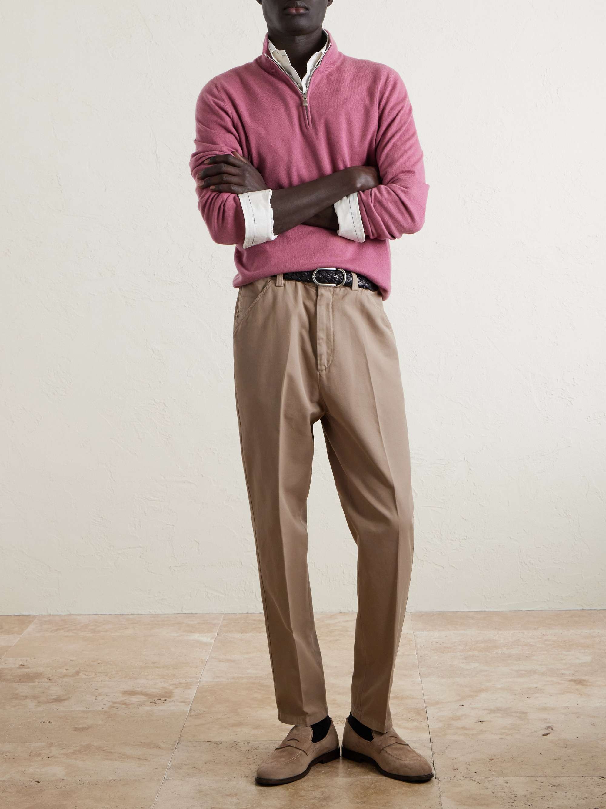 BRUNELLO CUCINELLI Cashmere Half-Zip Sweater