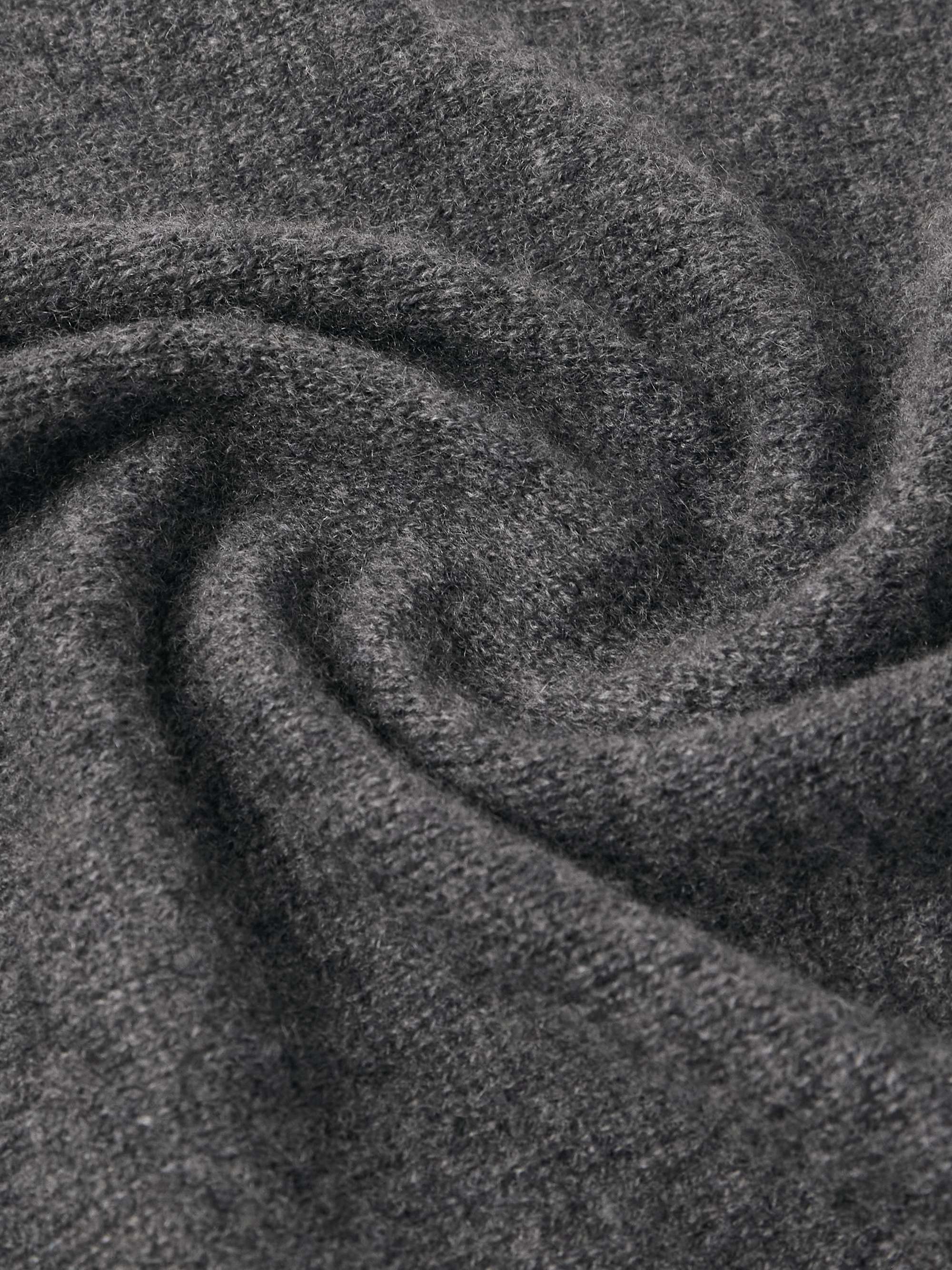 ANDERSON & SHEPPARD Ribbed Cashmere Scarf