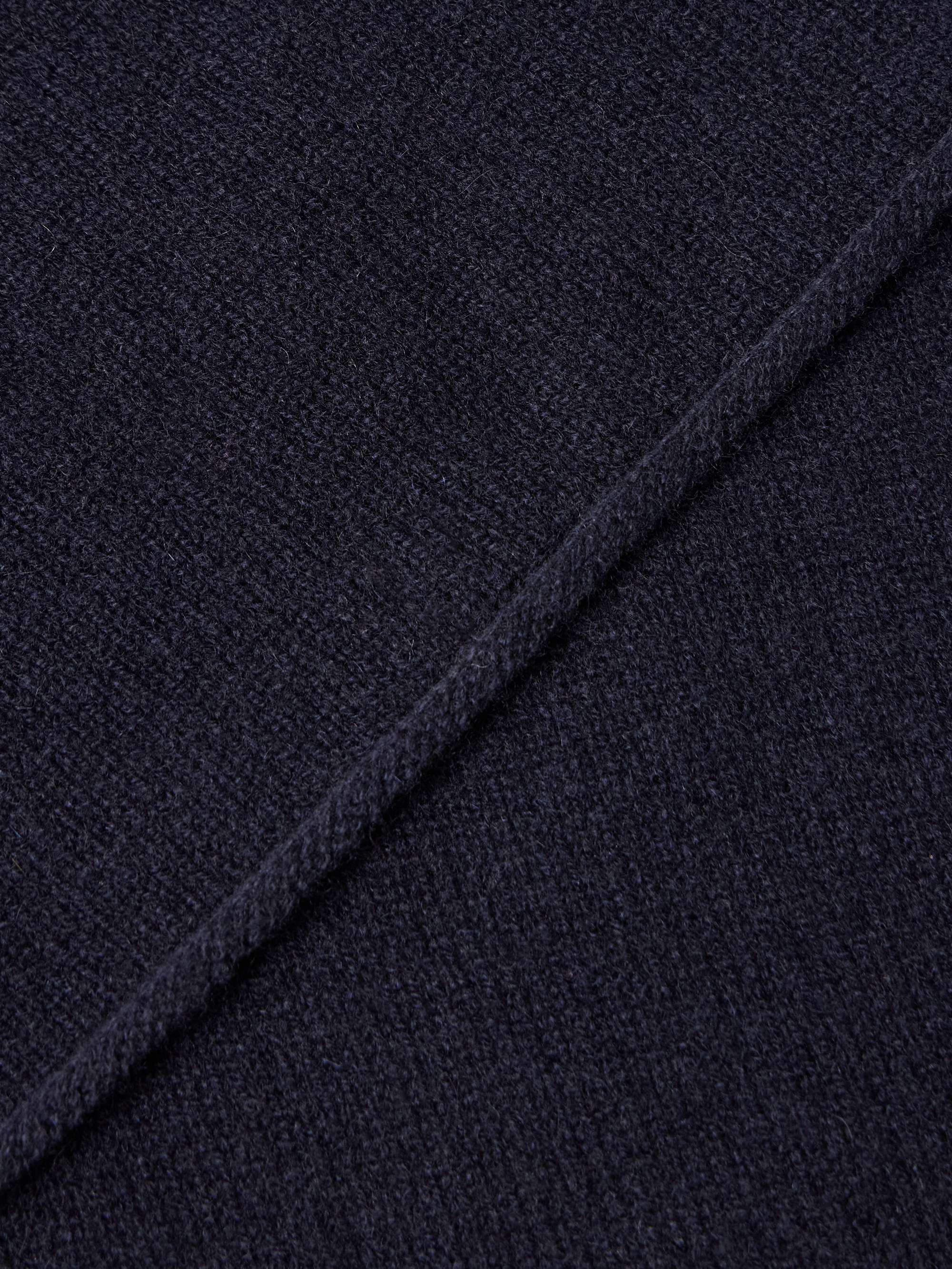 ANDERSON & SHEPPARD Ribbed Cashmere Scarf