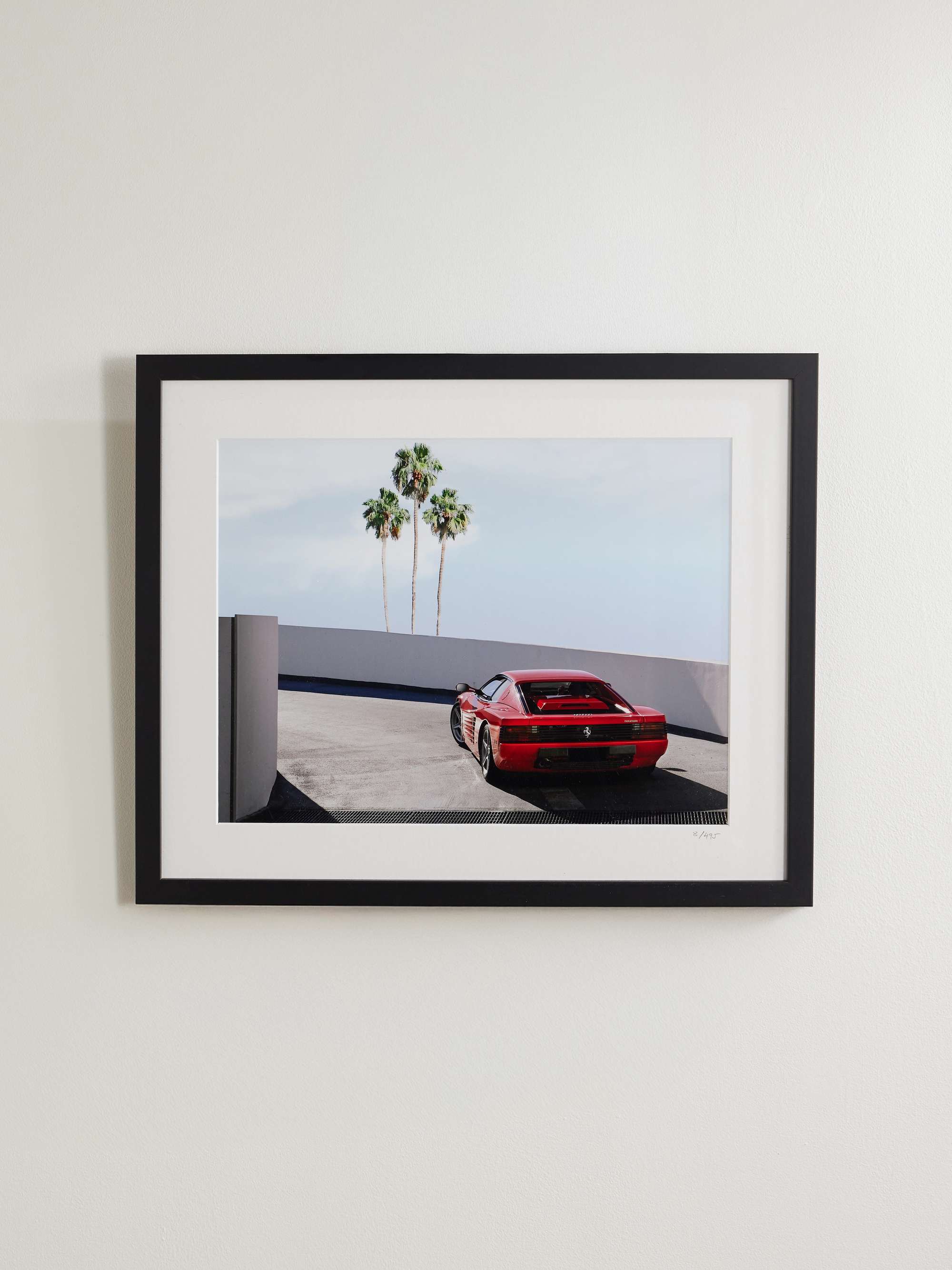 SONIC EDITIONS Framed 2018 Ferrari Testarossa Print, 16" x 20"
