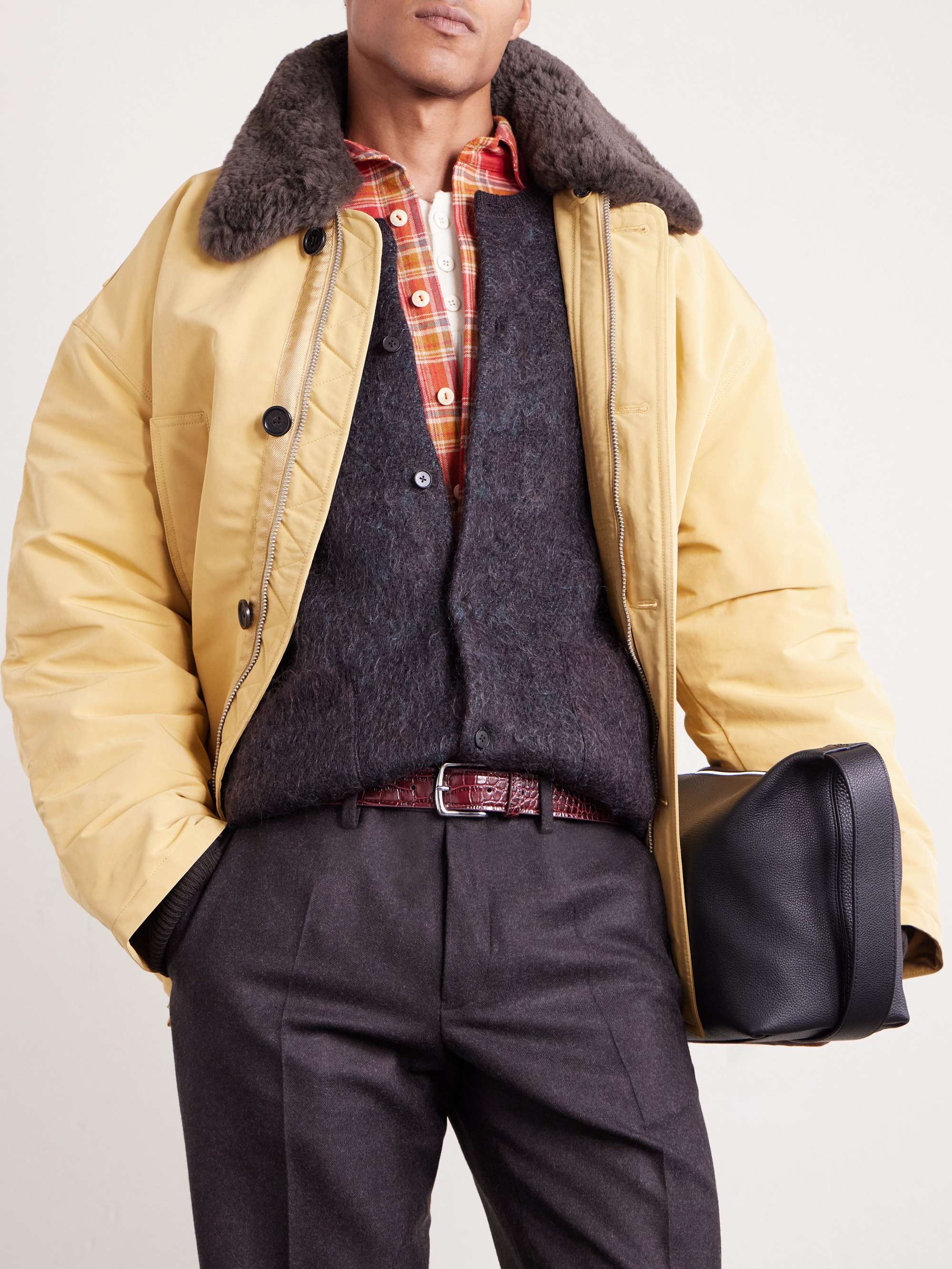 GEORGE CLEVERLEY 3.5cm Brown 1786 Russian Hide Vegetable-Tanned Cross-Grain Leather Belt