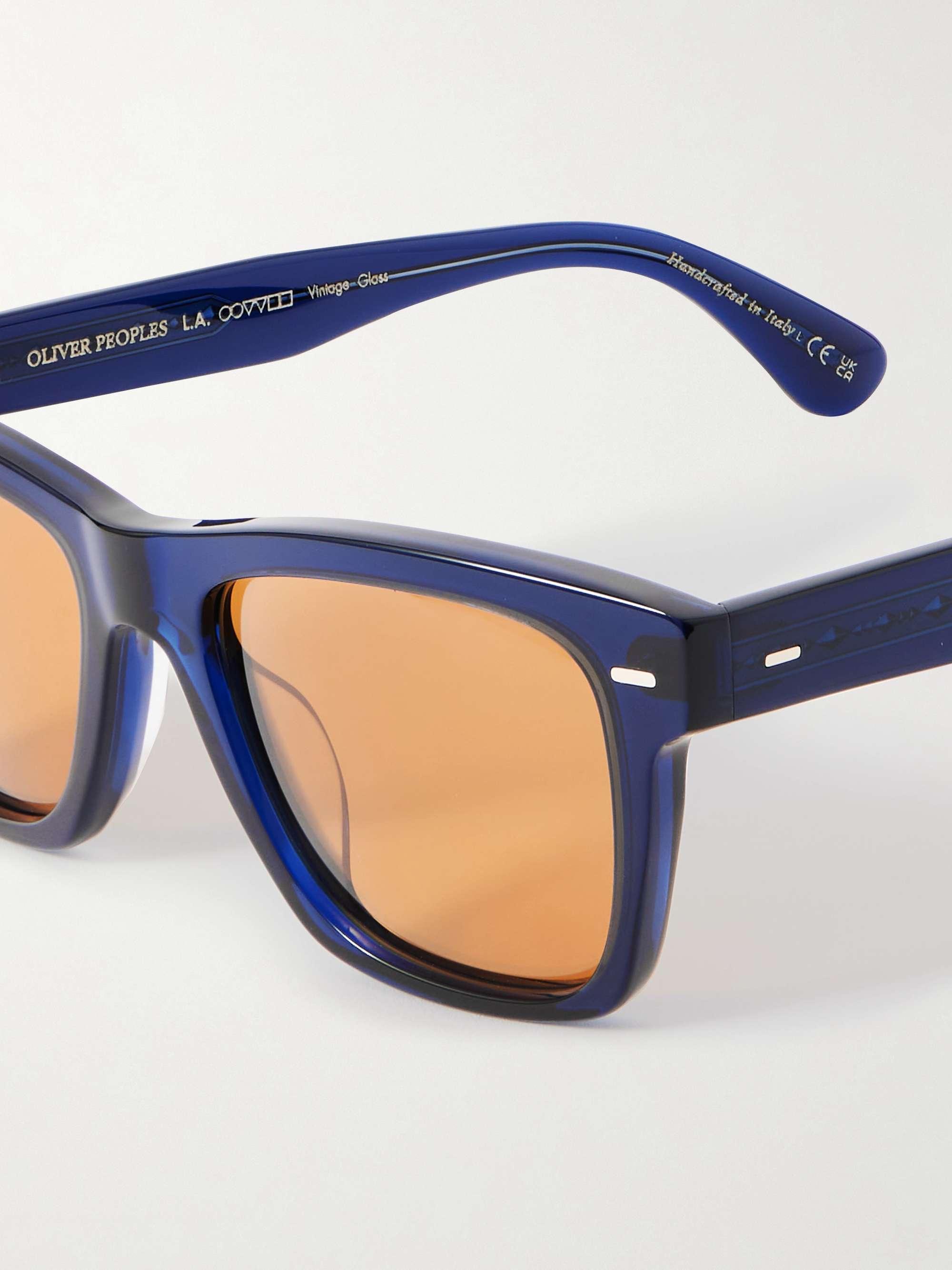 OLIVER PEOPLES نظارات شمسية Oliver بإطار مربّع وعدسات مستقطبة من الأسيتات
