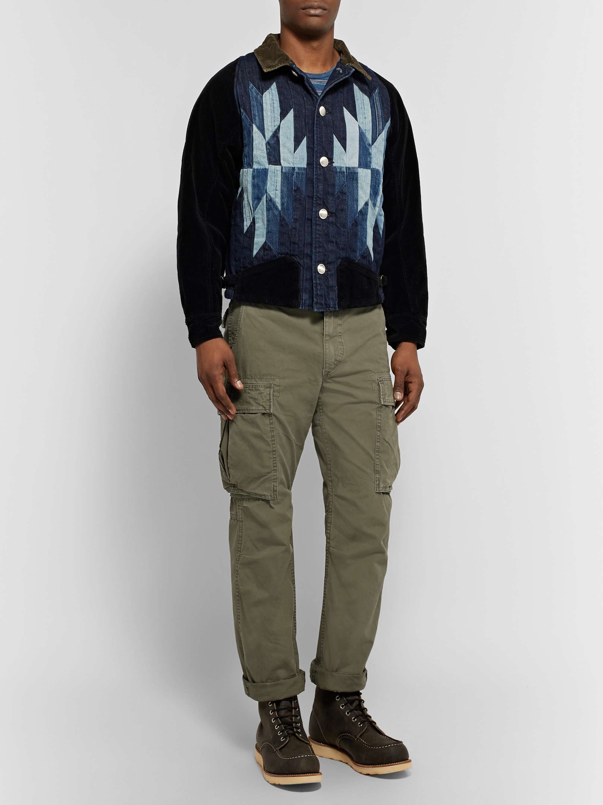 RRL Slim-Fit Tapered Washed-Cotton Cargo Trousers