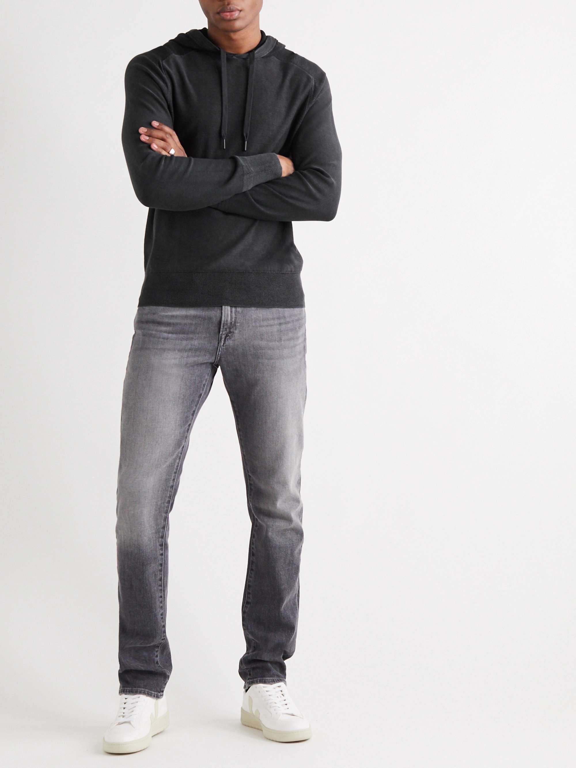 RAG & BONE Lance Slim-Fit Cotton-Jersey Hoodie