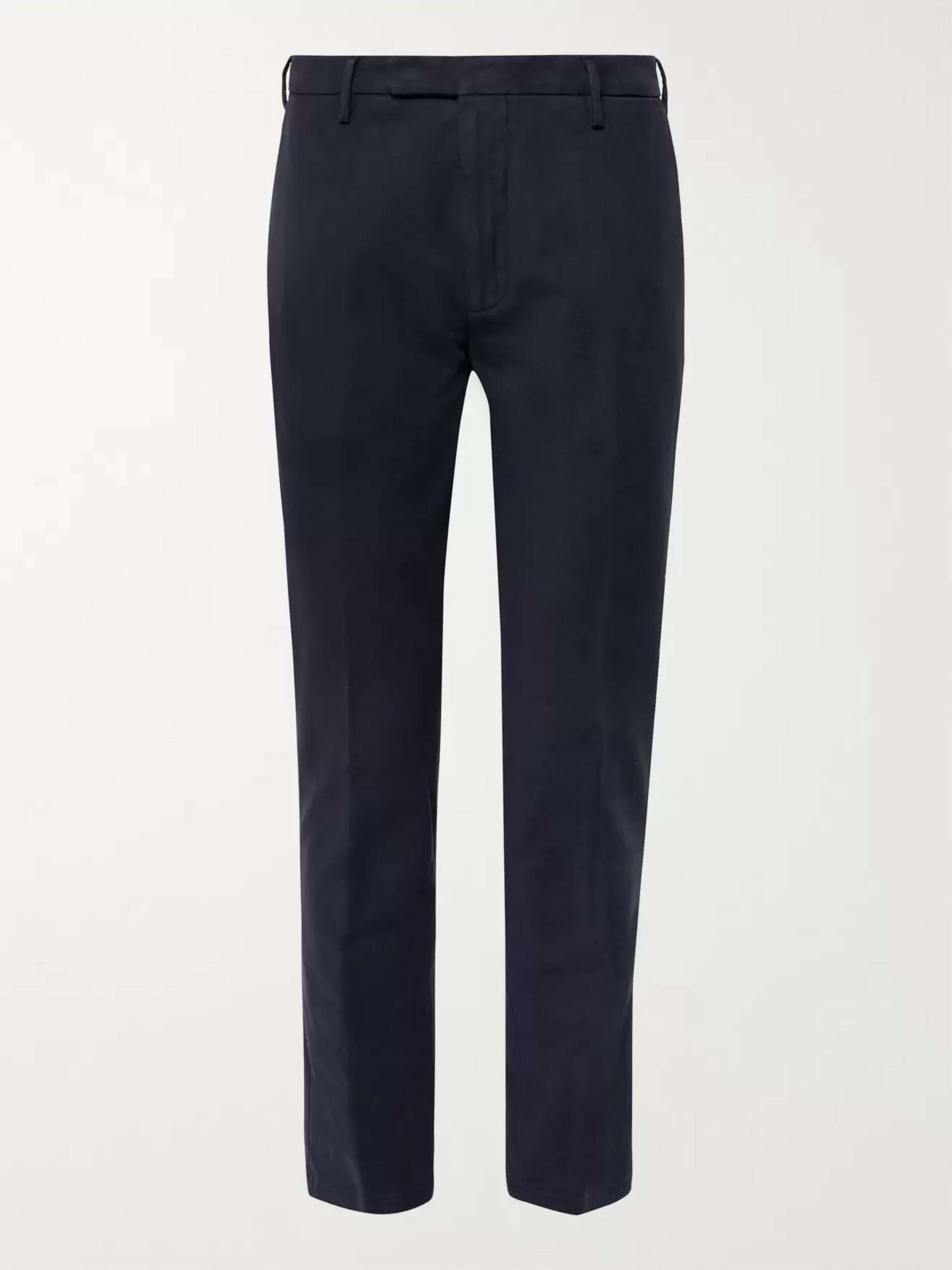 BOGLIOLI Tapered Stretch-Cotton Ottoman Trousers