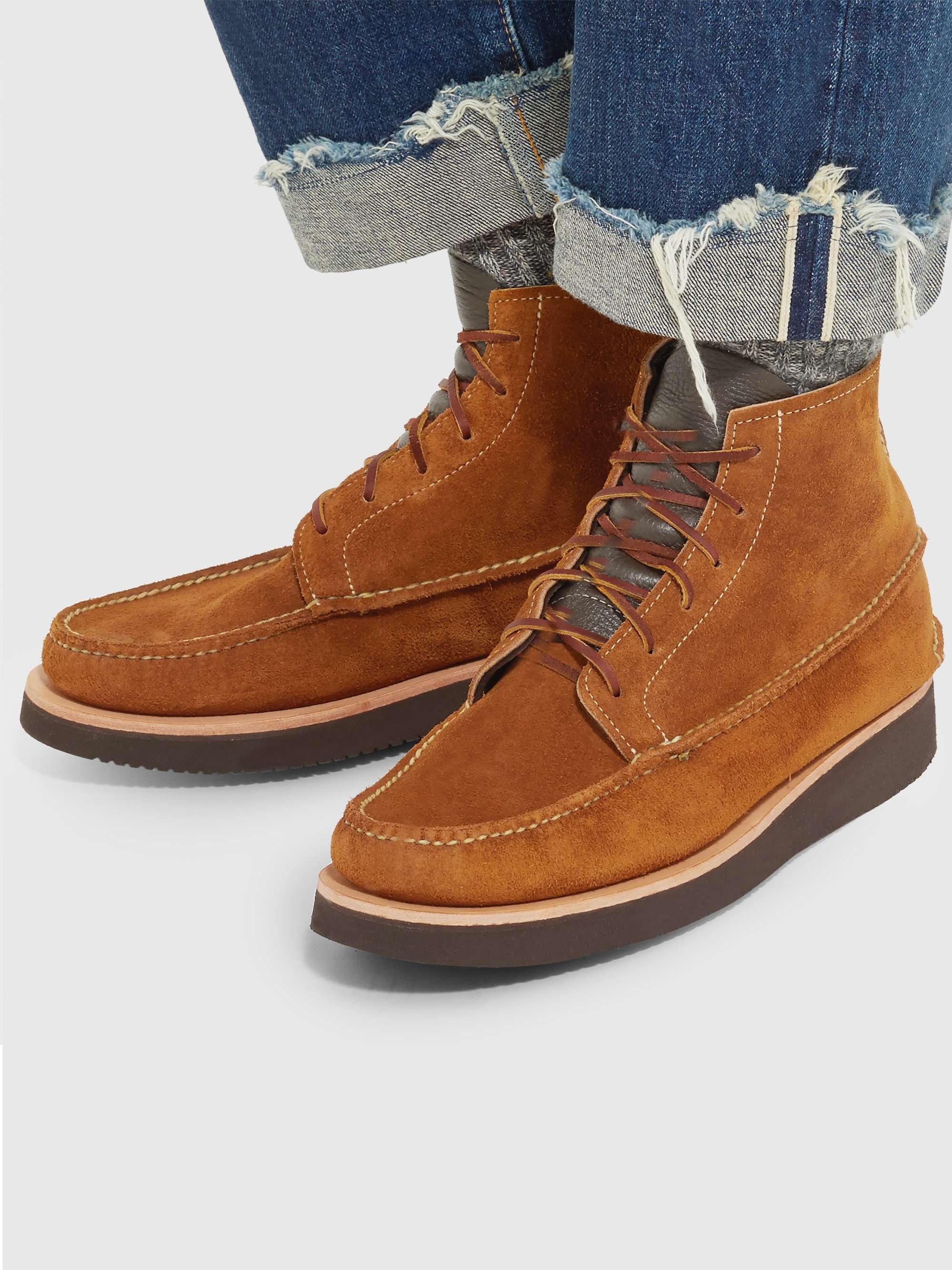 YUKETEN Maine Guide Suede Boots
