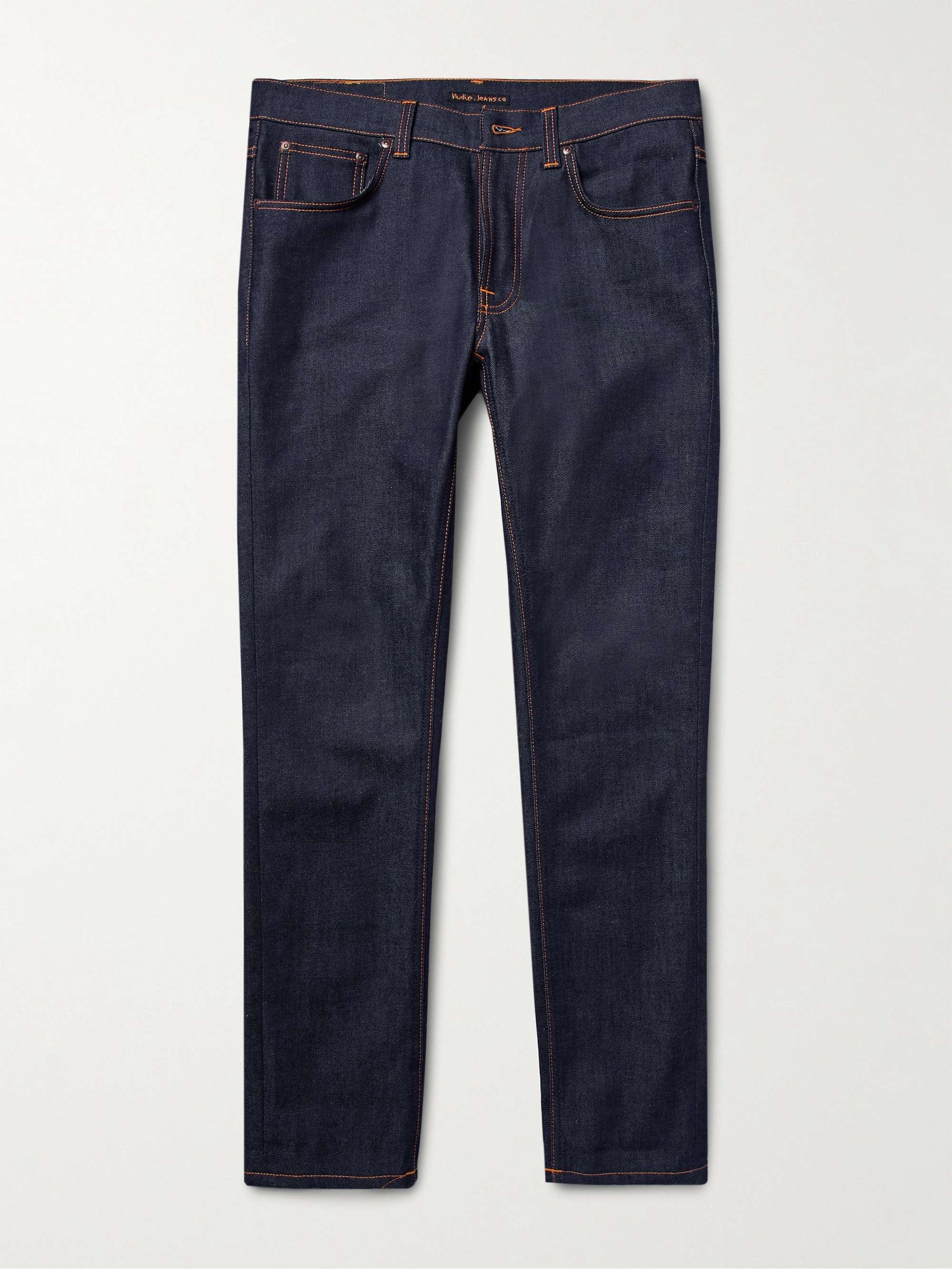 Tom Audreath maling Mathis NUDIE JEANS Lean Dean Slim-Fit Dry Organic Denim Jeans for Men | MR PORTER