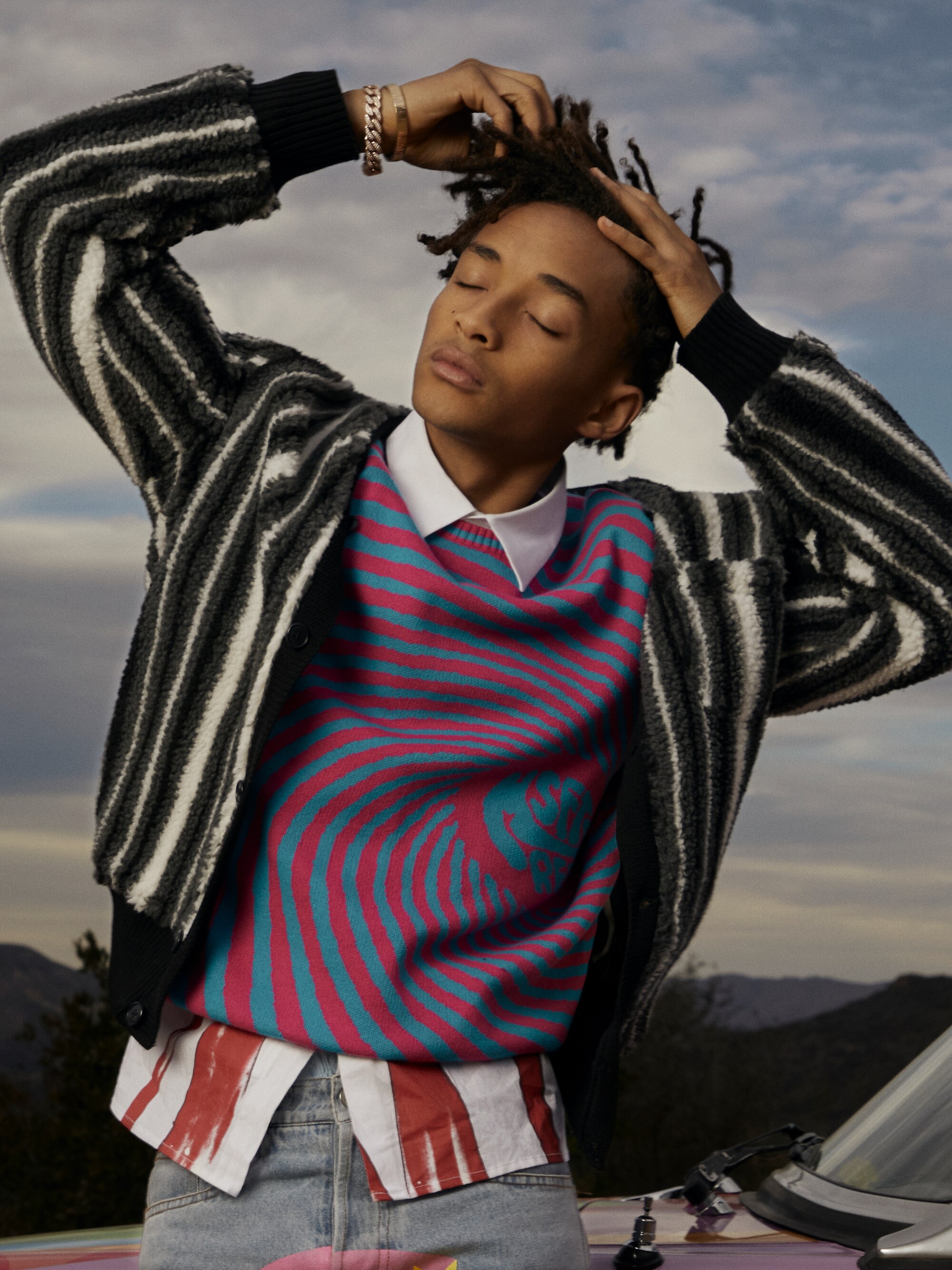 Jaden Smith shows us how to wear the tie-dye trend