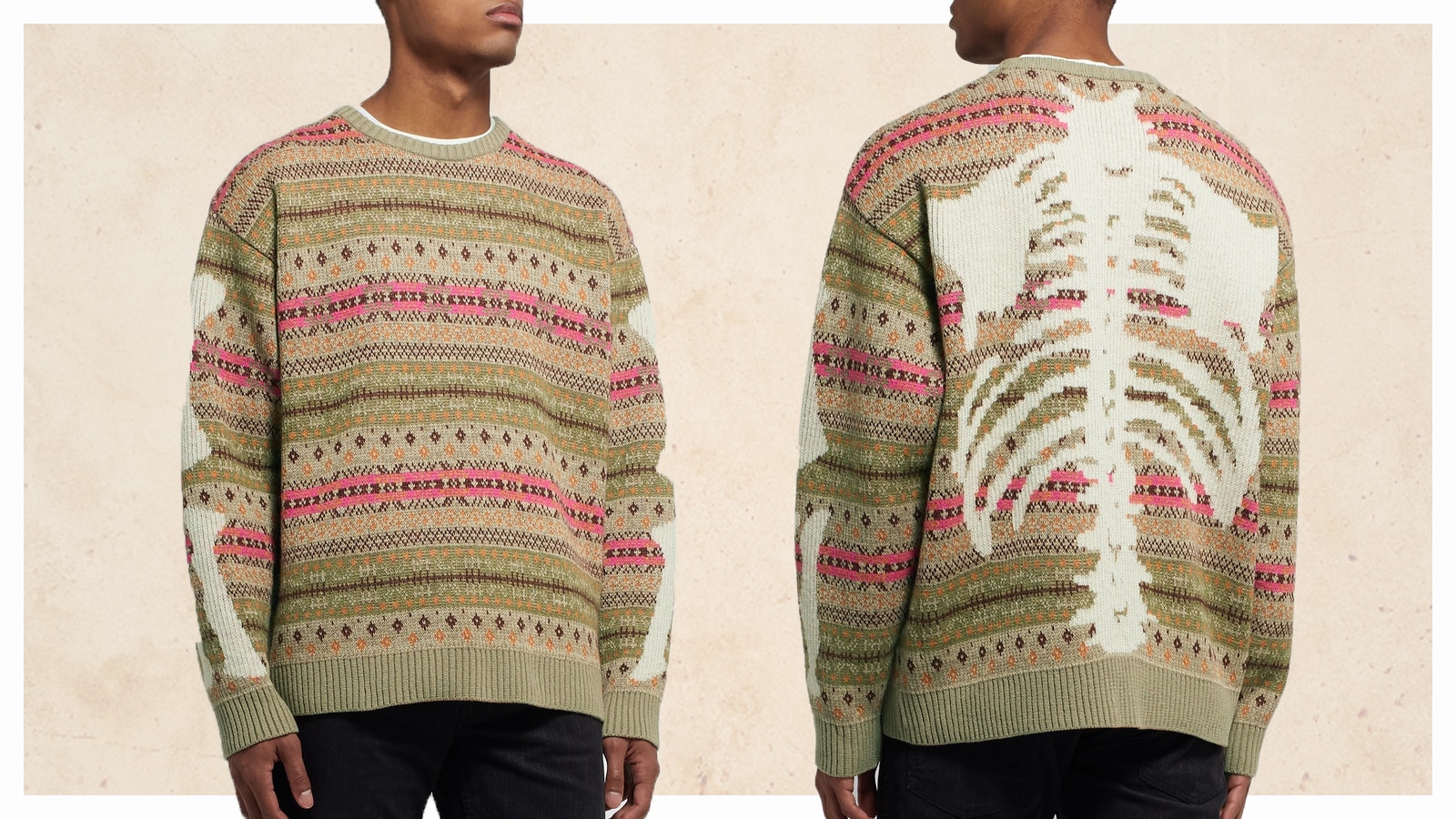 skeleton sweater knitting pattern