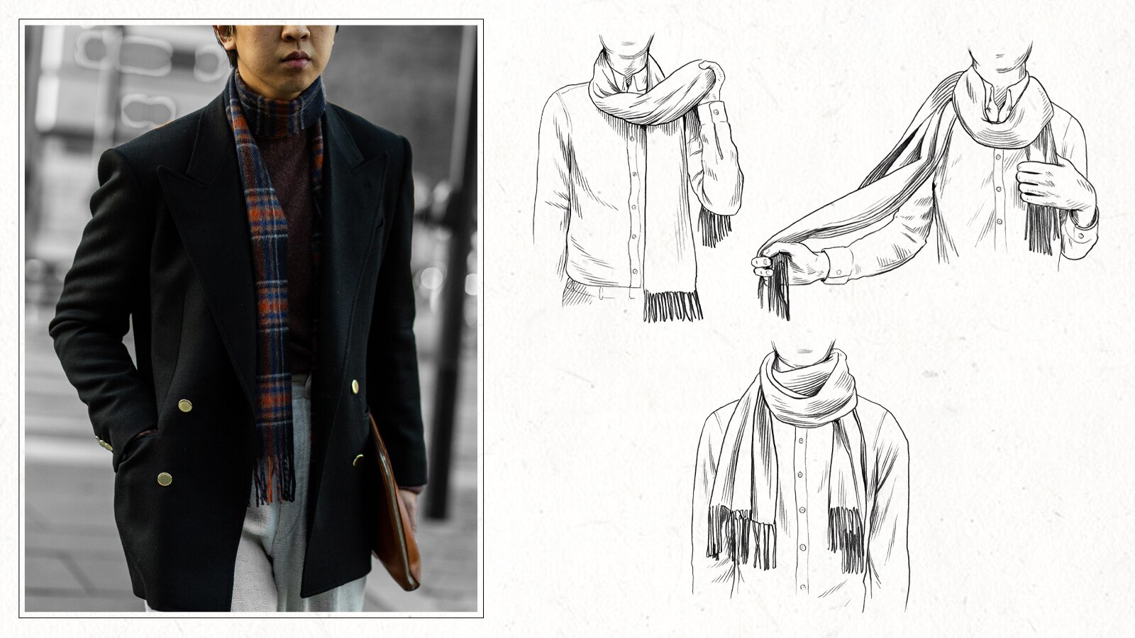 13 Ways to Tie or Wear a Scarf for Men 