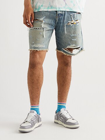 distressed shorts men