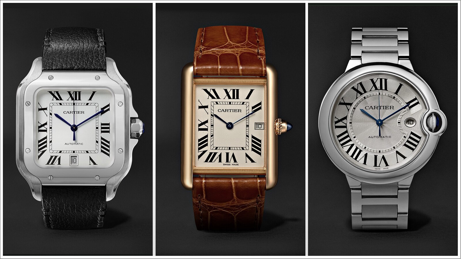 Cartier santos vs tank cheap