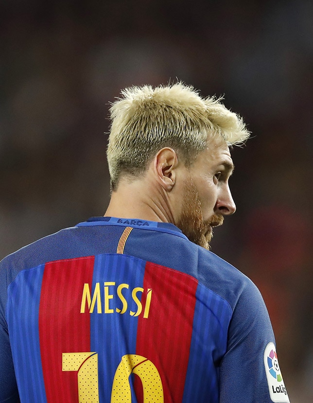 Barcelona star Lionel Messi explains why he dyed his hair blond - Mirror  Online