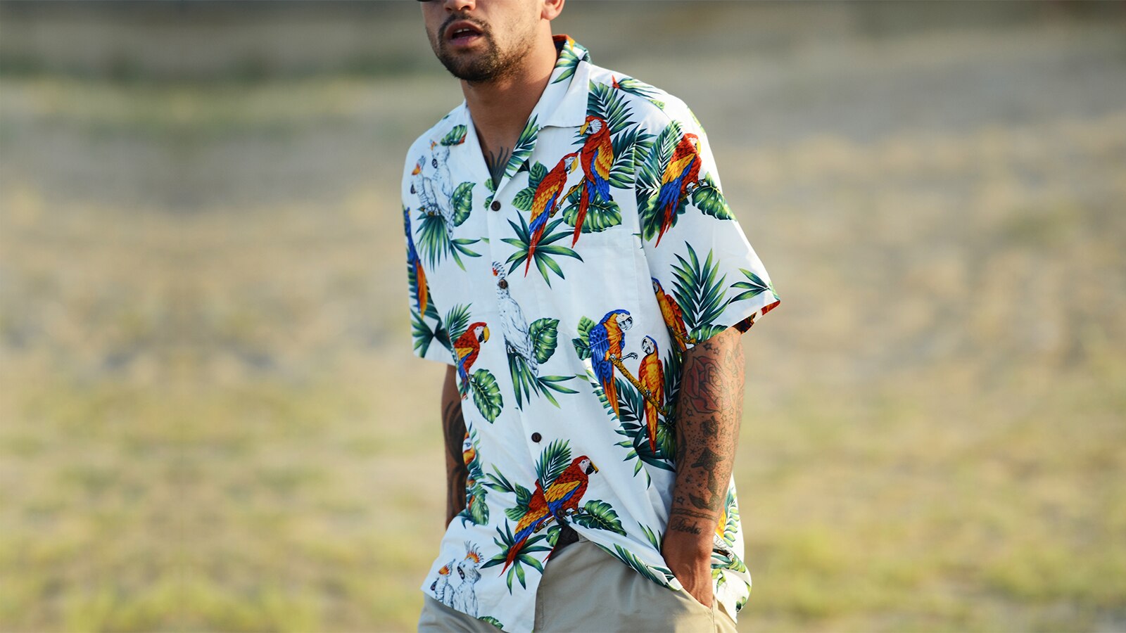 hawaiian outfit polo