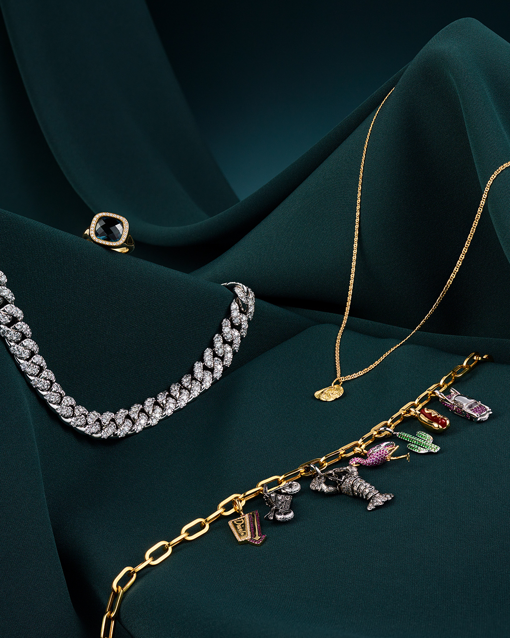 【LORO】loop necklace 01 mix LORO - loop necklace 01 (銀色) (45) | Studio Doe